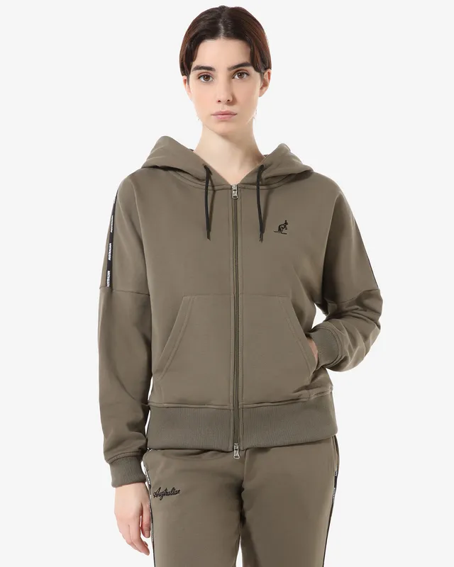 australian-tape-logo-full-zip-sportswear-giacca-donna-verde-aneto image 1