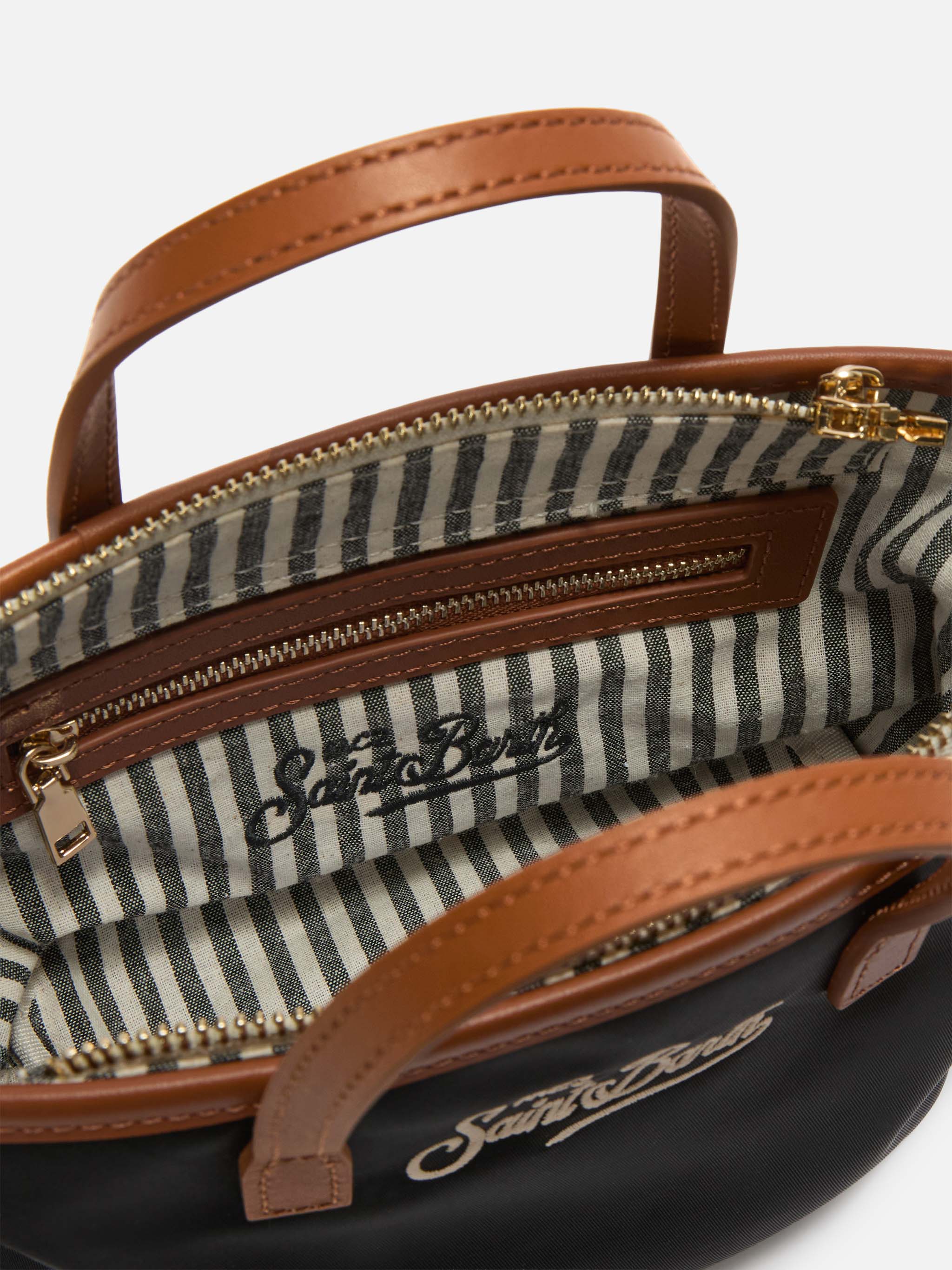 mc2-saint-barth-city-mini-borsa-nylon-nera-con-tracolla image 5