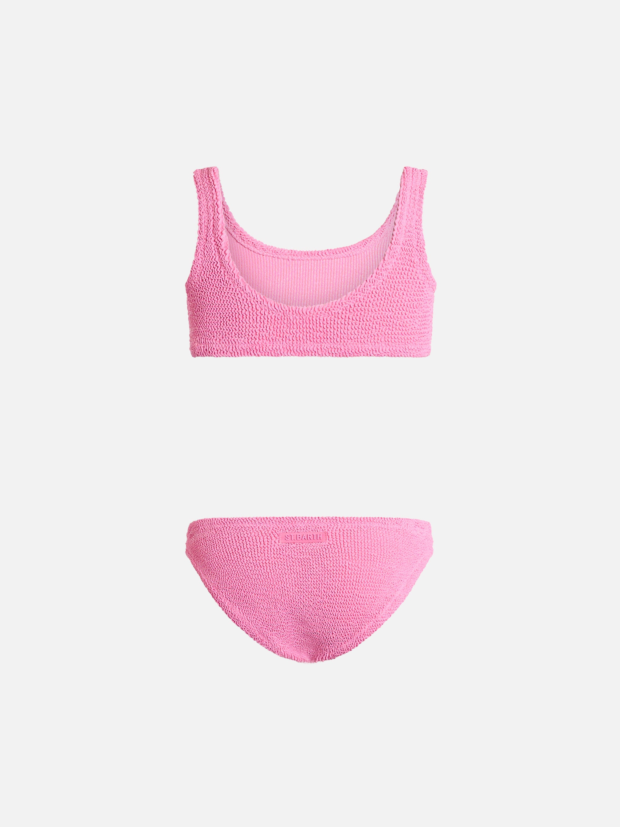 mc2-saint-barth-baker-bikini-a-triangolo-crinkle-rosa-da-bambina image 2