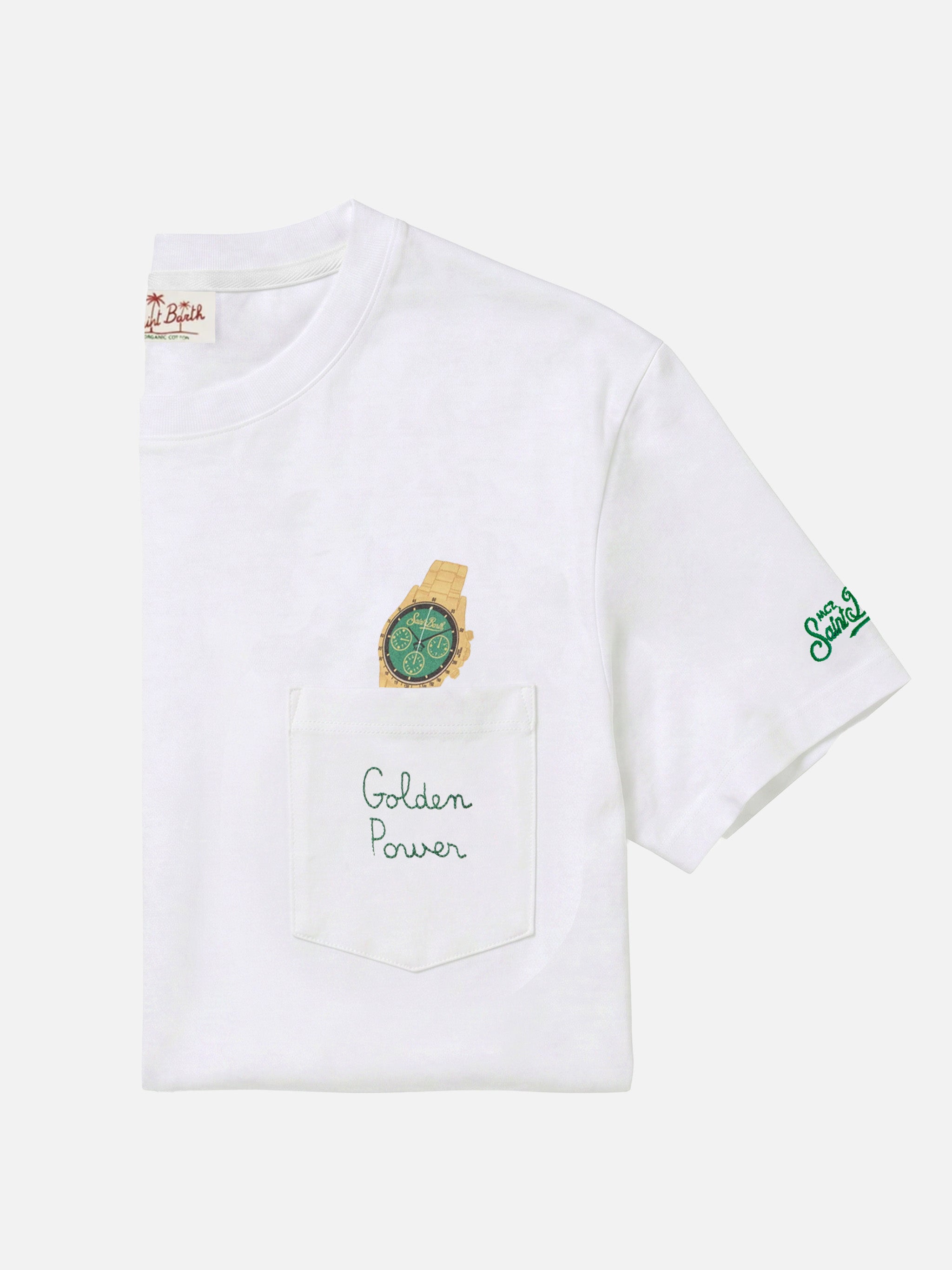 mc2-saint-barth-t-shirt-austin-uomo-bianca-cotone-golden-power image 1