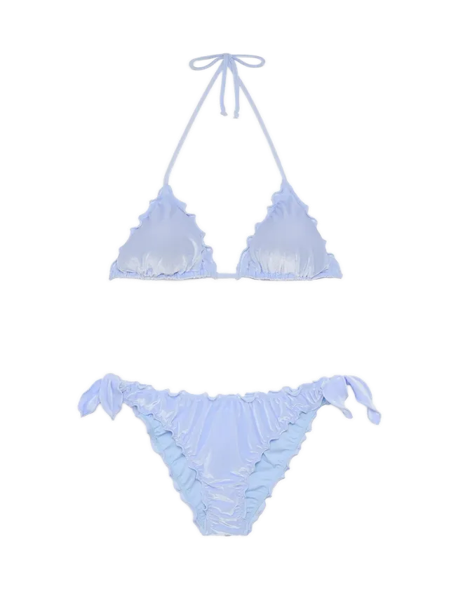 mc2-saint-barth-bikini-triangolo-sagittarius-moon-velluto-azzurro-chiaro image 1
