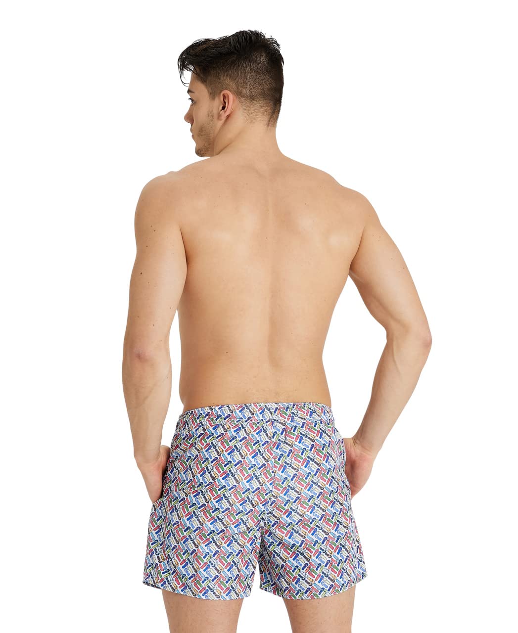 arena-allover-costume-mare-uomo-boxer-piscina-in-tessuto-riciclato image 2
