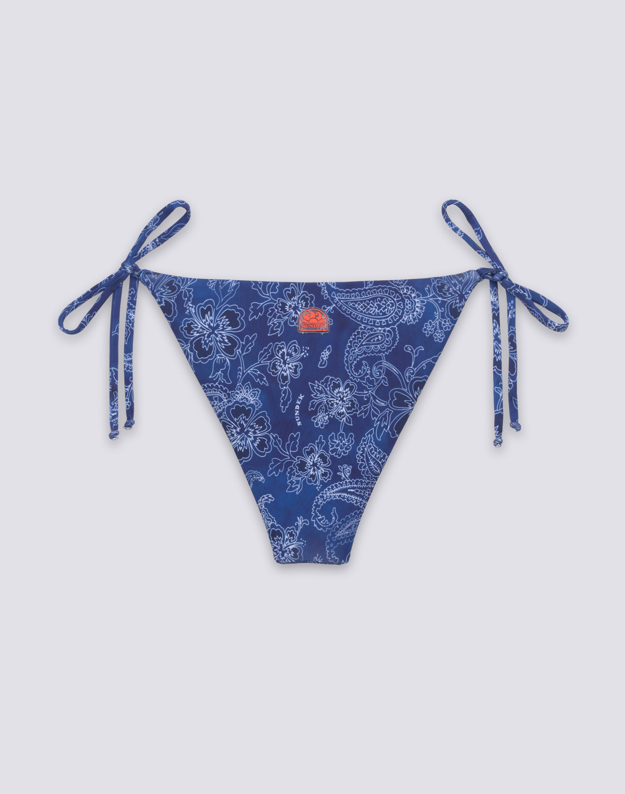 sundek-anita-w206kbl36yi-slip-bikini-donna-a-laccetti-fantasia-hibi-paisley-band image 2