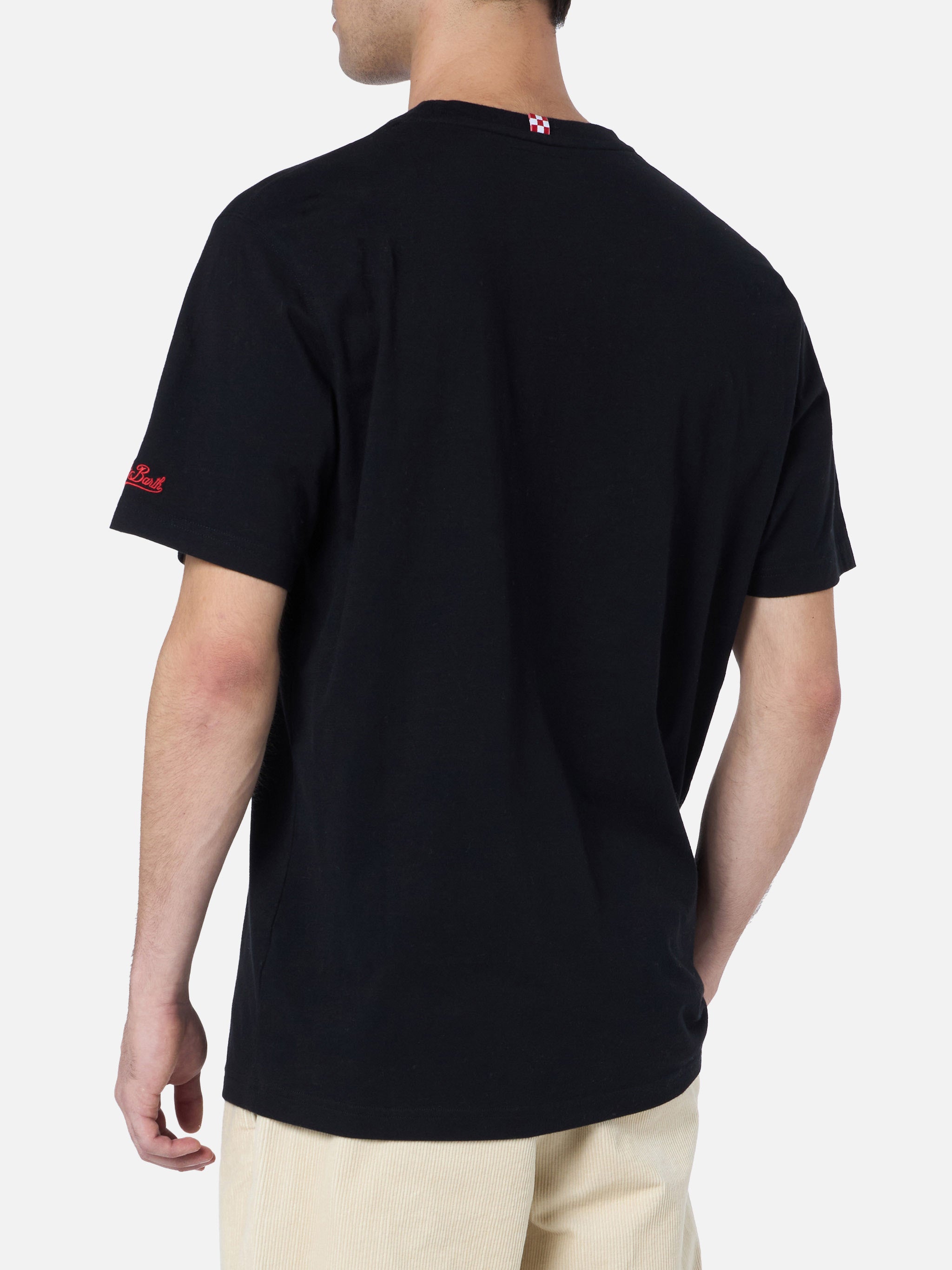 mc2-saint-barth-t-shirt-arnott-nera-con-ricamo-a-capodanno-faccio-danno-special- image 5
