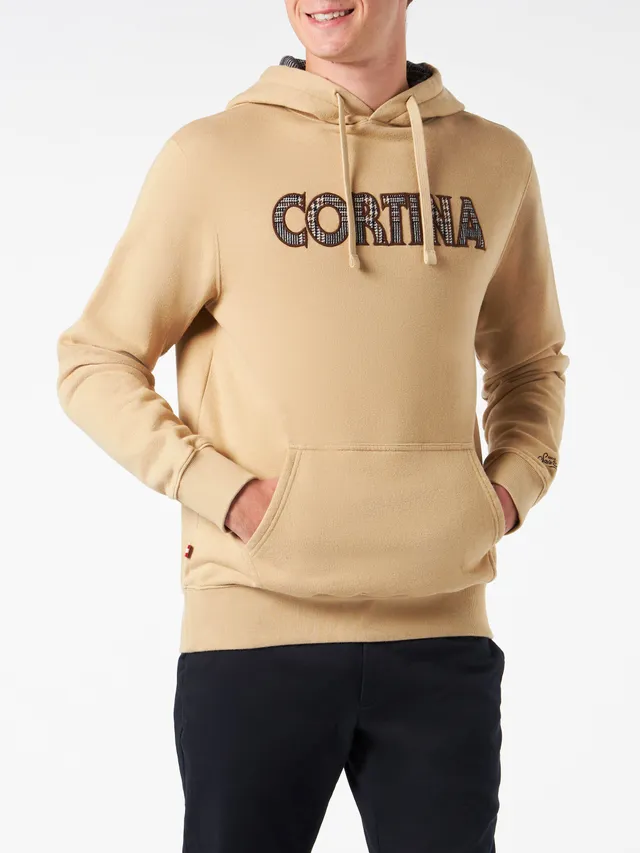 mc2-saint-barth-felpa-tribeca-da-uomo-in-cotone-felpato-beige-con-patch-cortina image 1