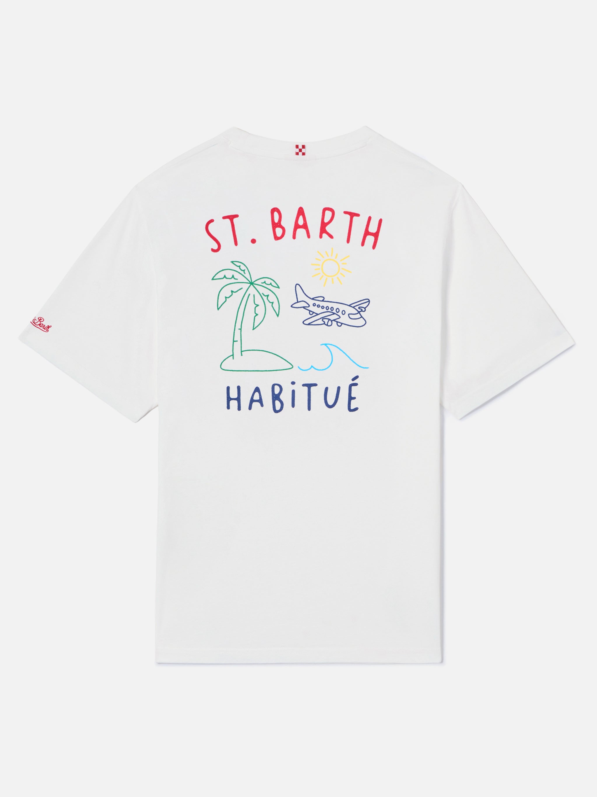 mc2-saint-barth-t-shirt-portland-bianca-con-ricamo-st-barth-habitu-e-grafica-pal image 1