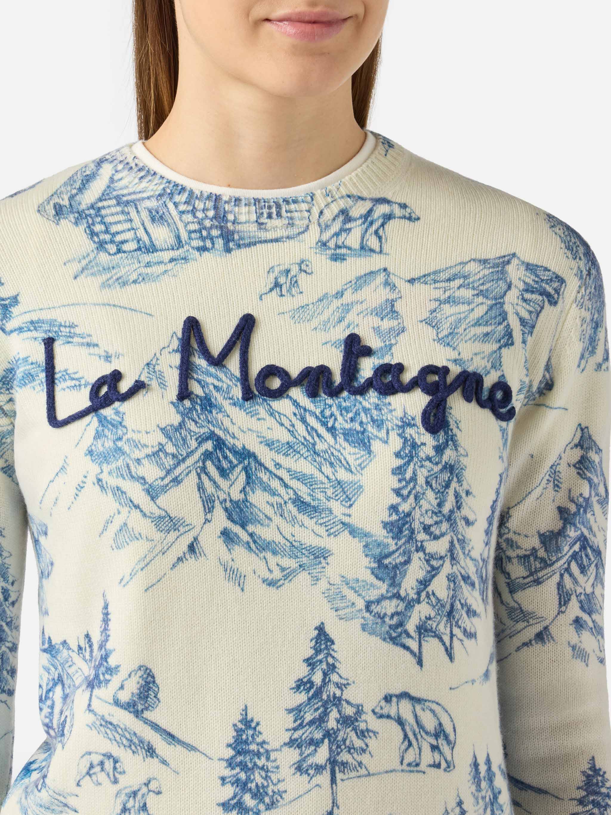 maglia-new-queen-mc2-saint-barth-in-jacquard-stampa-toile-de-jouy-bianco image 2
