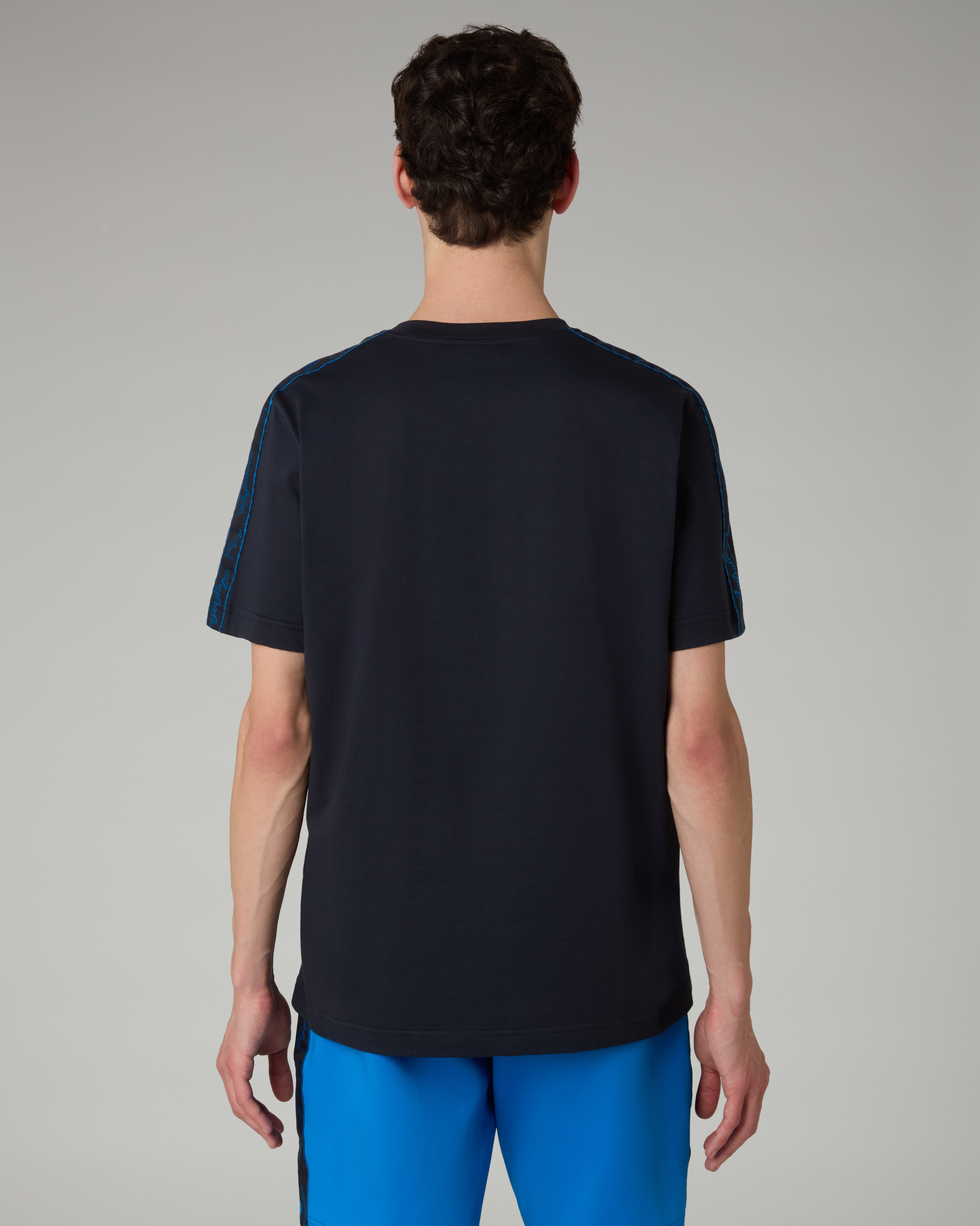 australian-blue-tape-t-shirt-in-cotone-blu-navy-regular-fit image 3