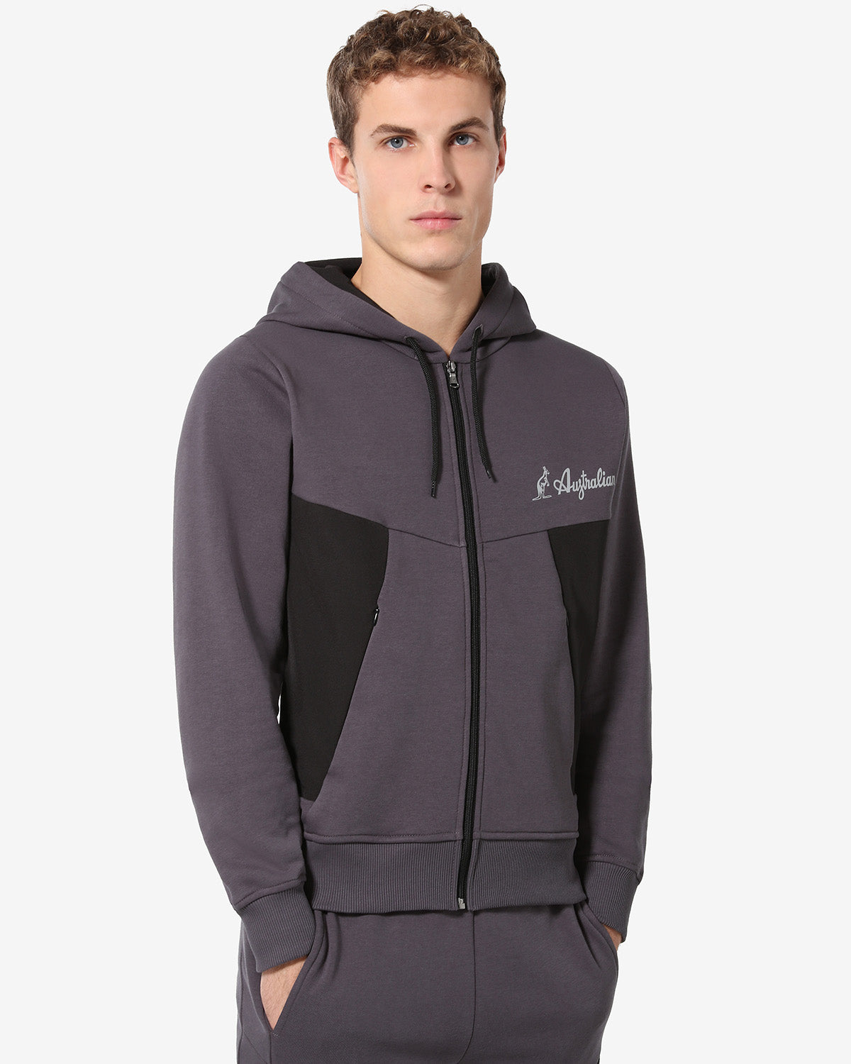 australian-tek-fleece-jacket-sportswear-giacca-felpa-con-cappuccio image 1