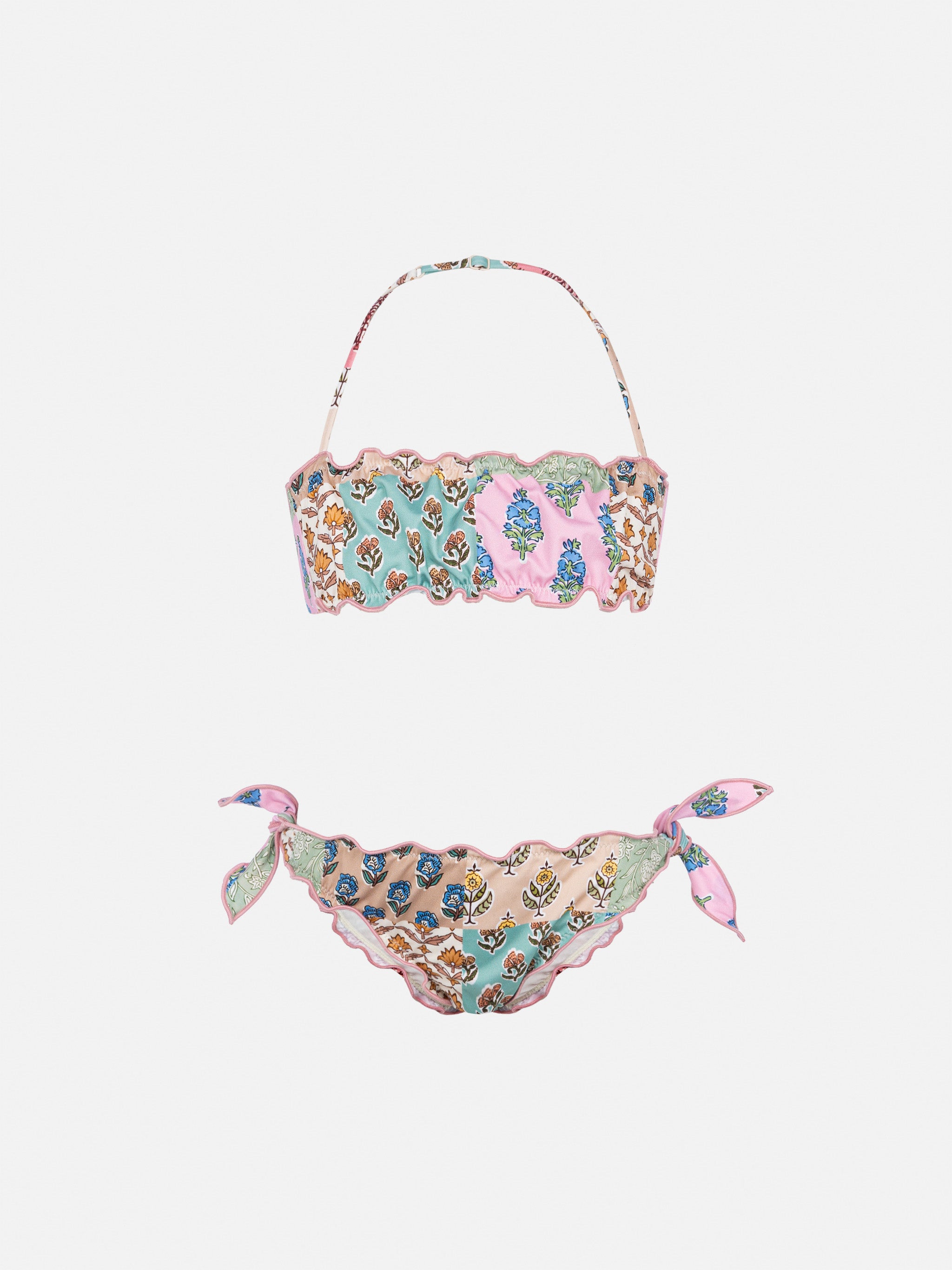 mc2-saint-barth-emy-bikini-bambina-a-fascia-flower-patch-rosa image 1
