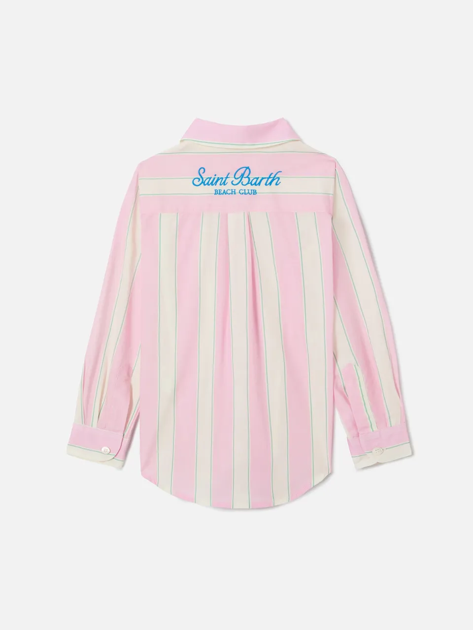 mc2-saint-barth-camicia-mini-brigitte-da-bambina-in-popeline-di-cotone-a-righe image 1