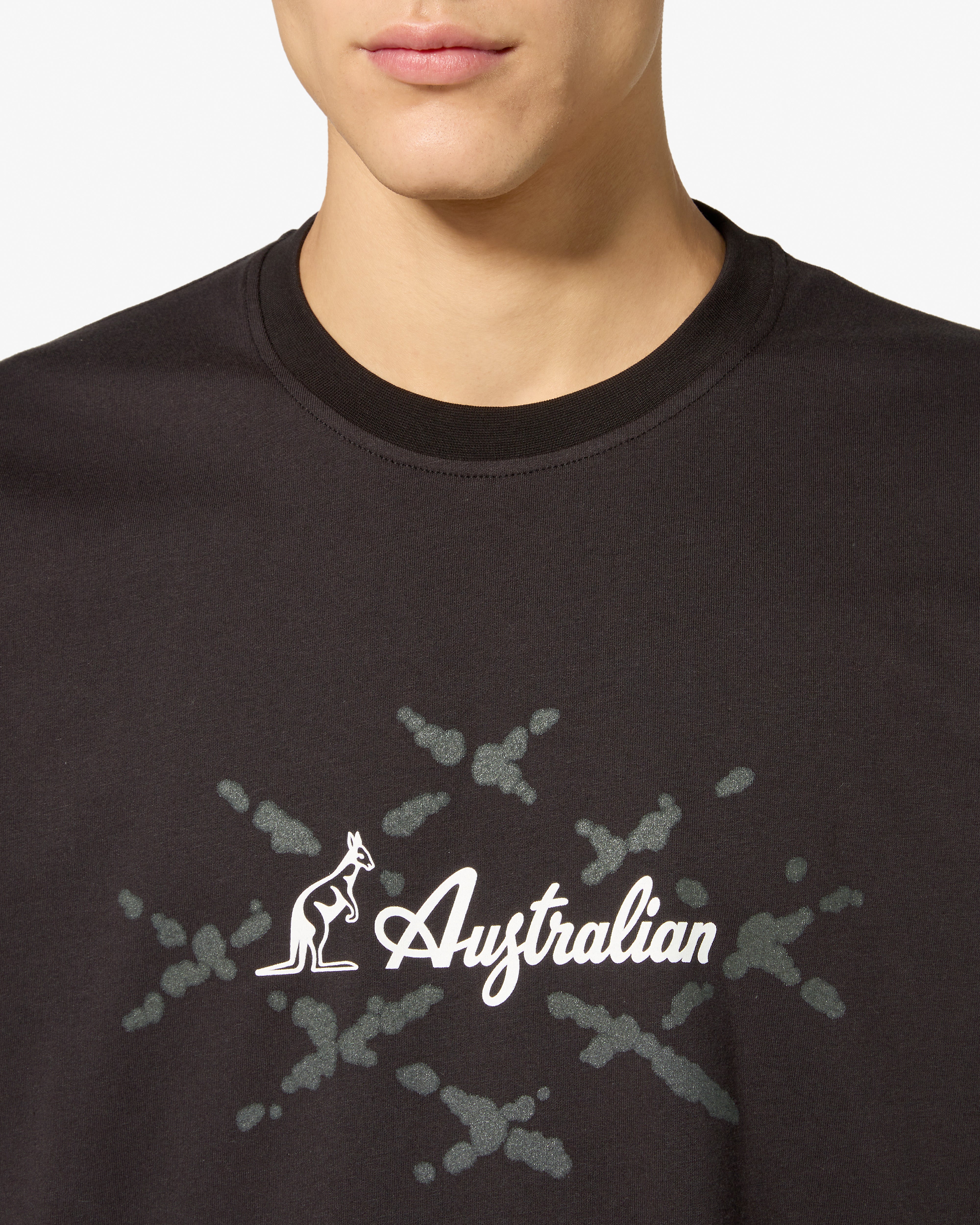 australian-cage-t-shirt-cotone-nero-made-in-italy-aruts0010cage01 image 4