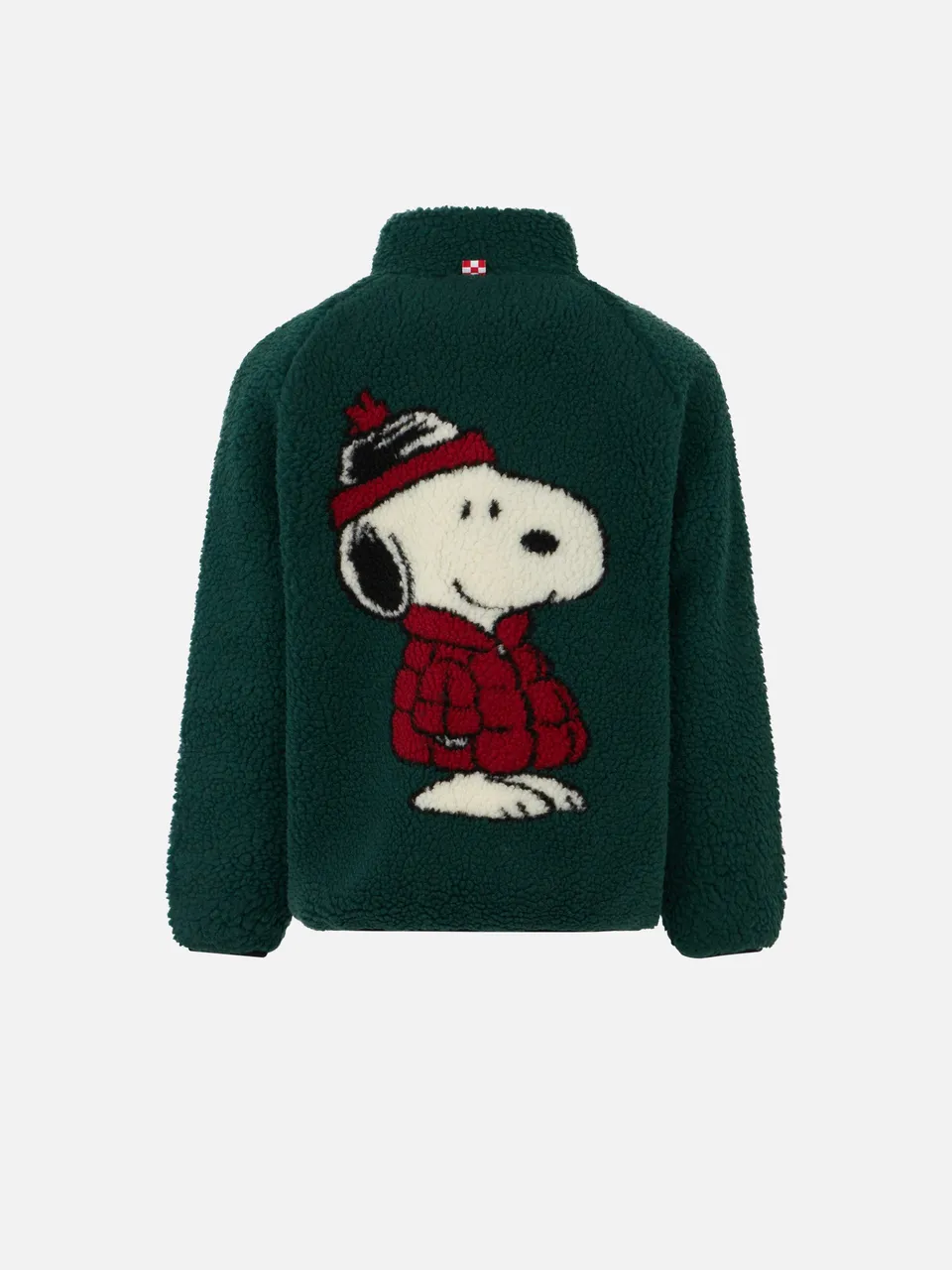 mc2-saint-barth-giacca-sherpa-bambino-snoopy-peanuts-verde-special-edition image 1