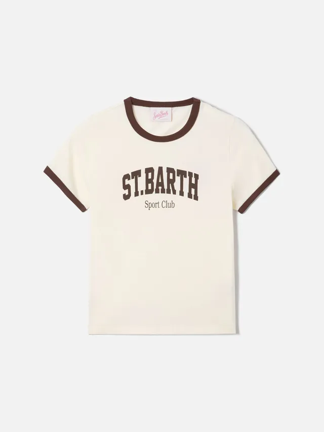 t-shirt-emilie-string-mc2-saint-barth-bianca-con-stampa-sport-club image 1