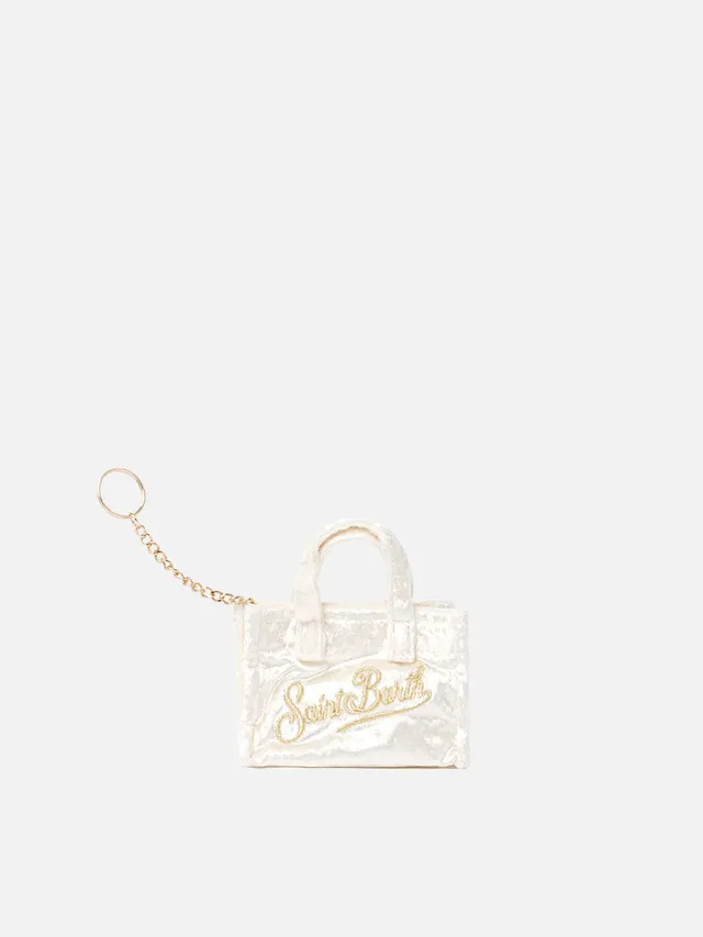 mc2-saint-barth-key-bag-keyb002-mini-borsa-portachiavi-in-tela-di-cotone-bianca image 1