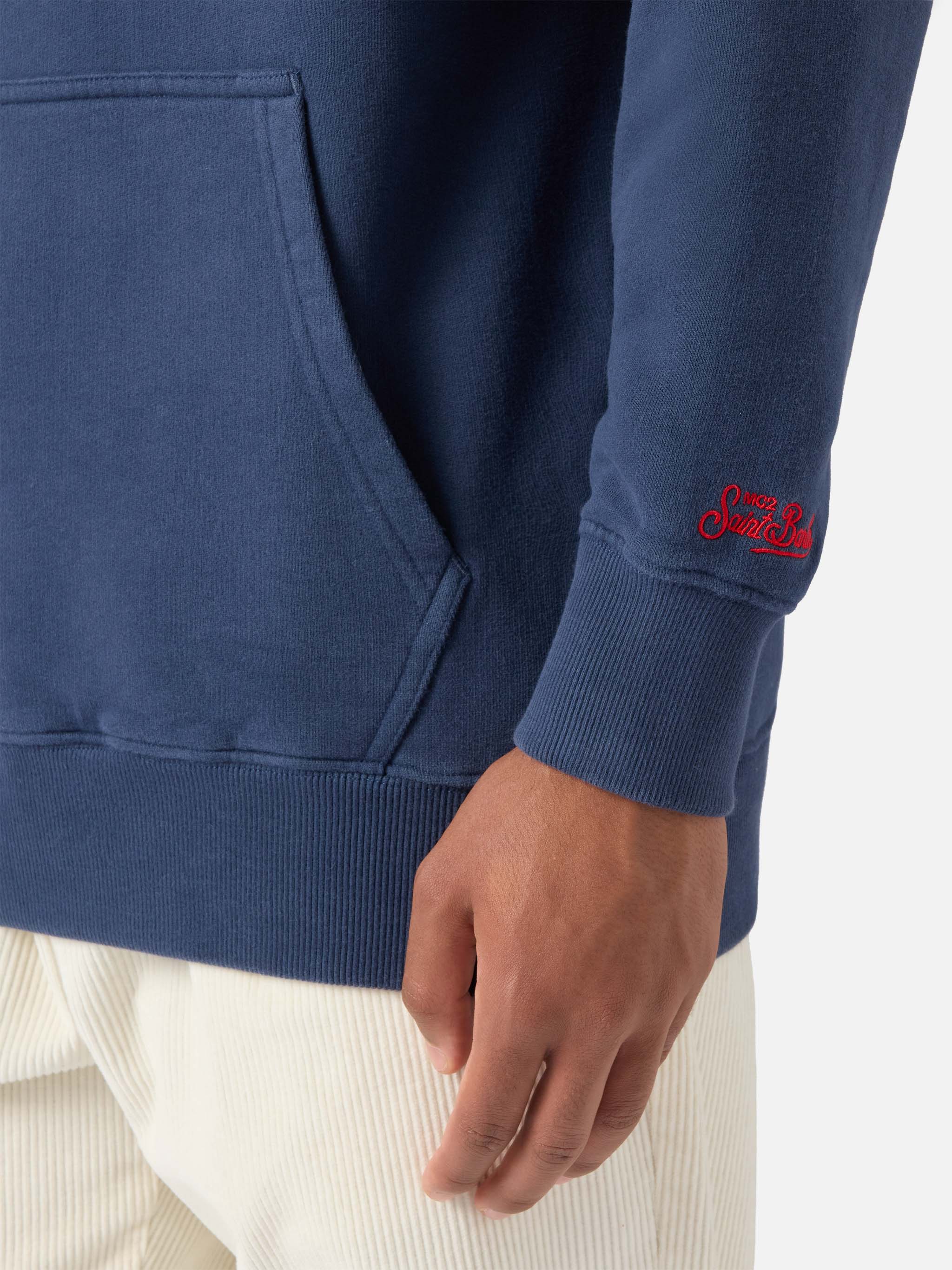 mc2-saint-barth-felpa-tribeca-uomo-blu-navy-vacanze-di-natale-special-edition image 4