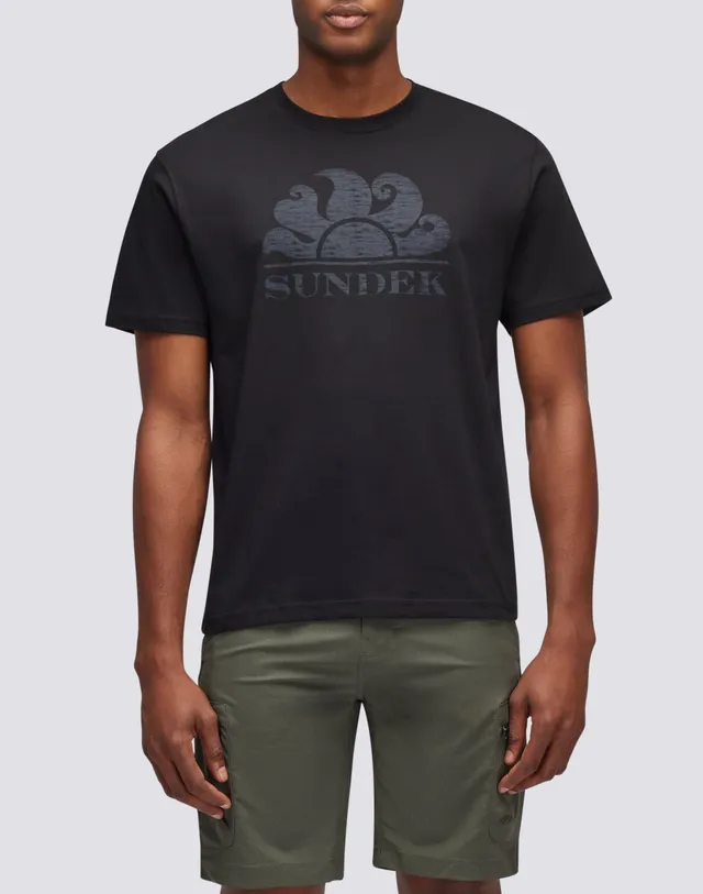 sundek-t-shirt-uomo-maniche-corte-cotone-maxi-logo-tono-su-tono image 1