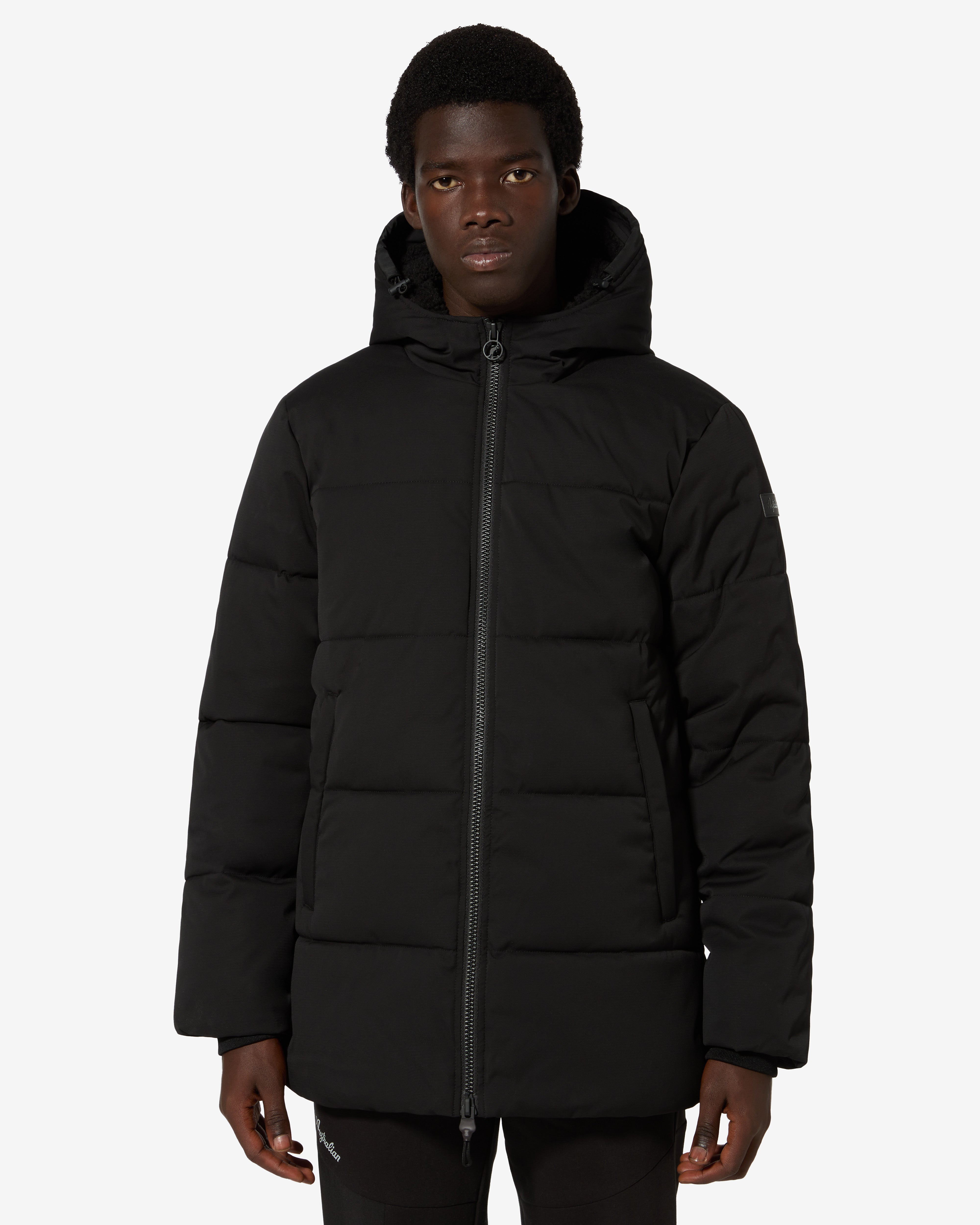 australian-jaquard-jacket-sportswear-con-cappuccio-nera image 8