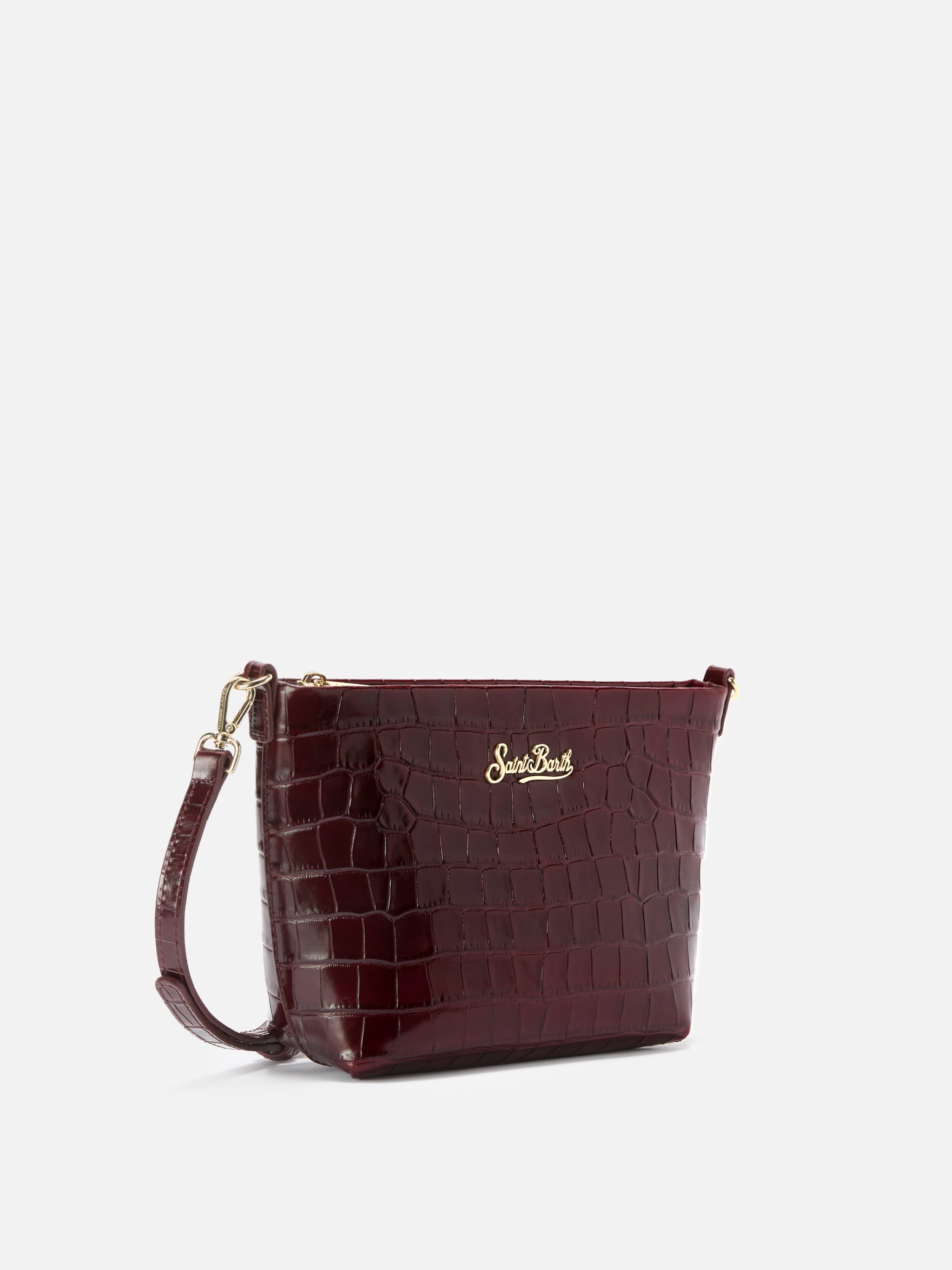 mc2-saint-barth-borsa-a-spalla-aline-bag-in-pelle-stampa-cocco-bordeaux image 3