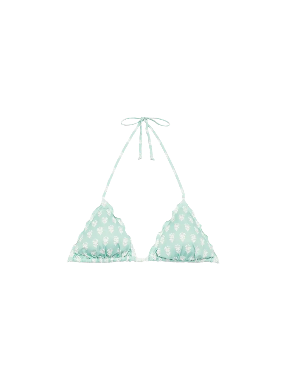 mc2-saint-barth-sagittarius-top-triangolo-stampa-floreale-verde-salvia image 1