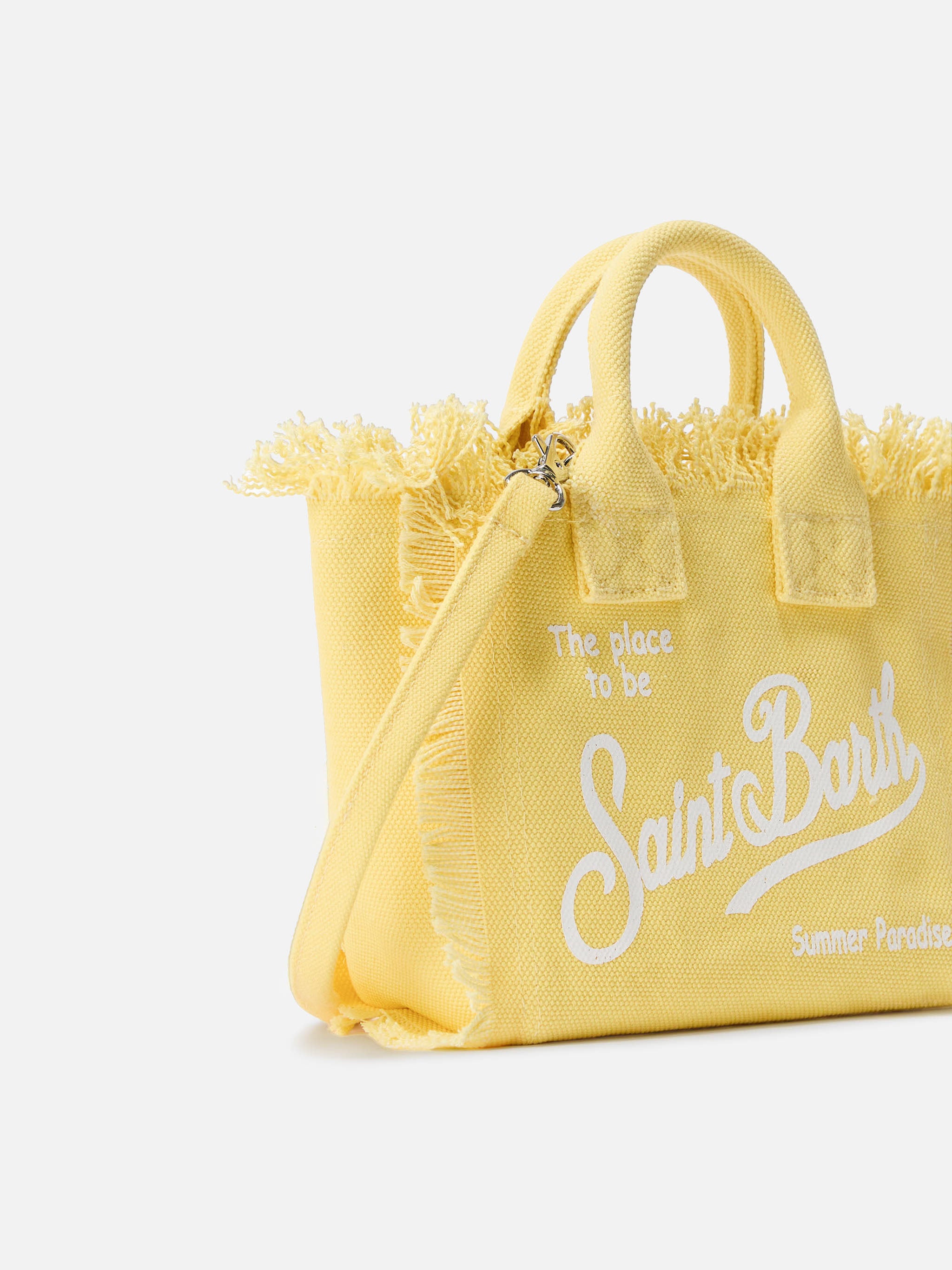 mc2-saint-barth-vanity-mini-borsa-in-canvas-giallo-chiaro-con-frange image 2