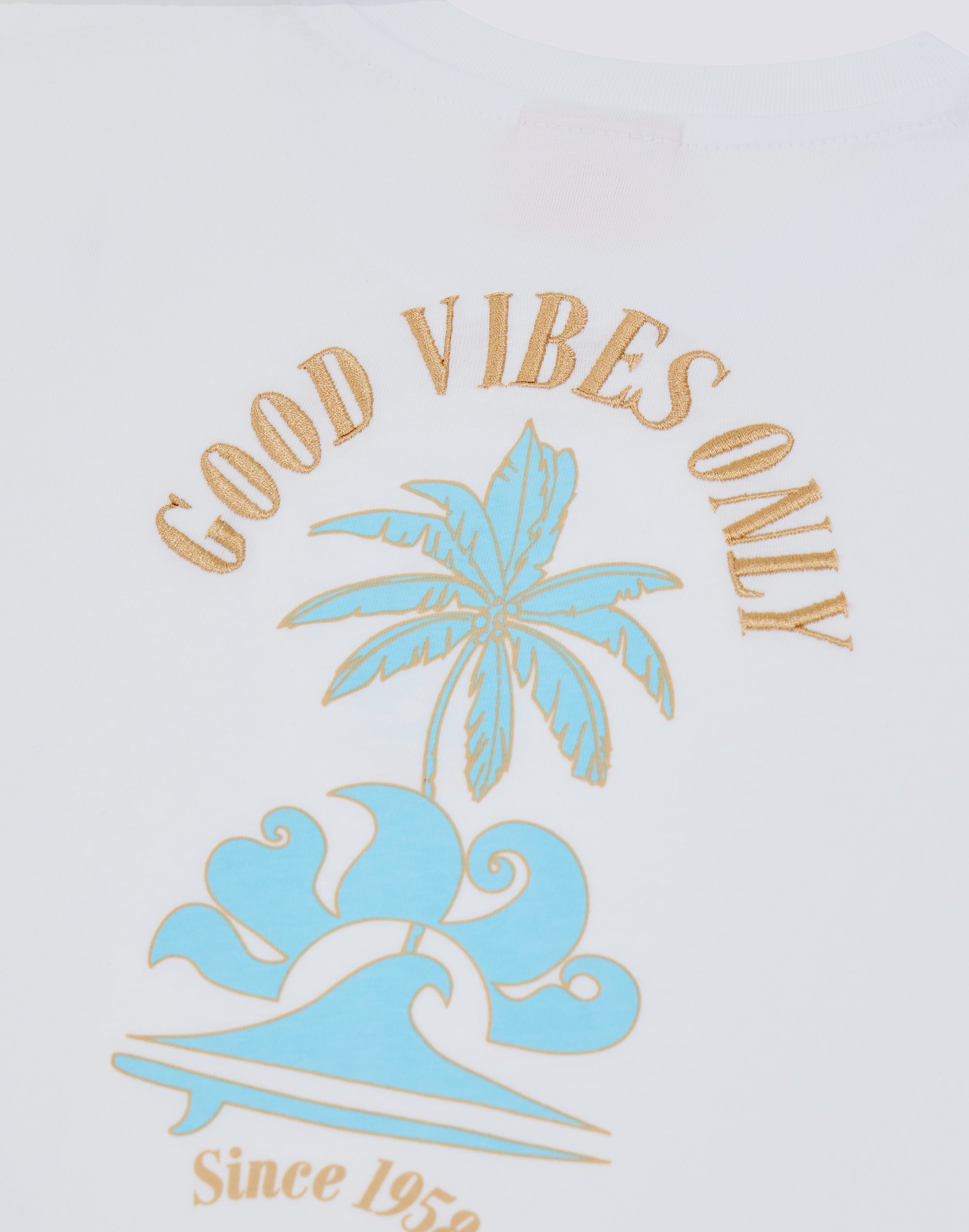 sundek-comfort-t-shirt-bambina-good-vibes-only-stampa-back image 3