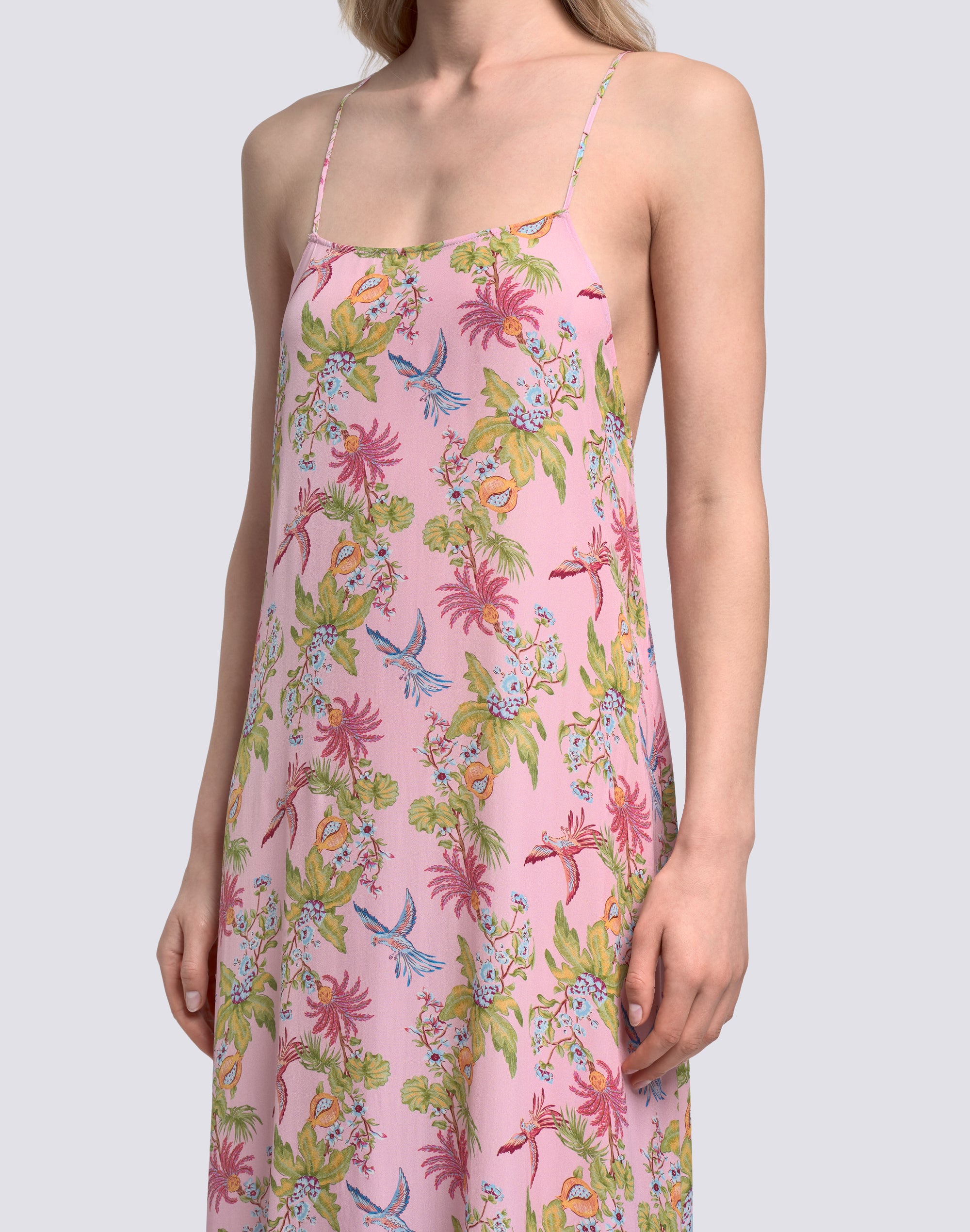 sundek-abito-donna-senza-maniche-lungo-stampa-sweet-parrot-w220drva2wp image 3