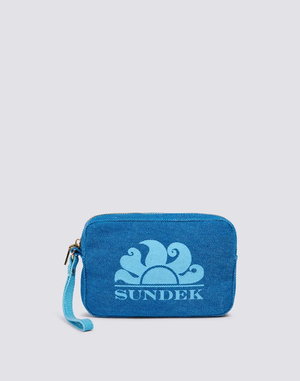 sundek-aw910-pochette-donna-effetto-stone-washed-con-zip image 1