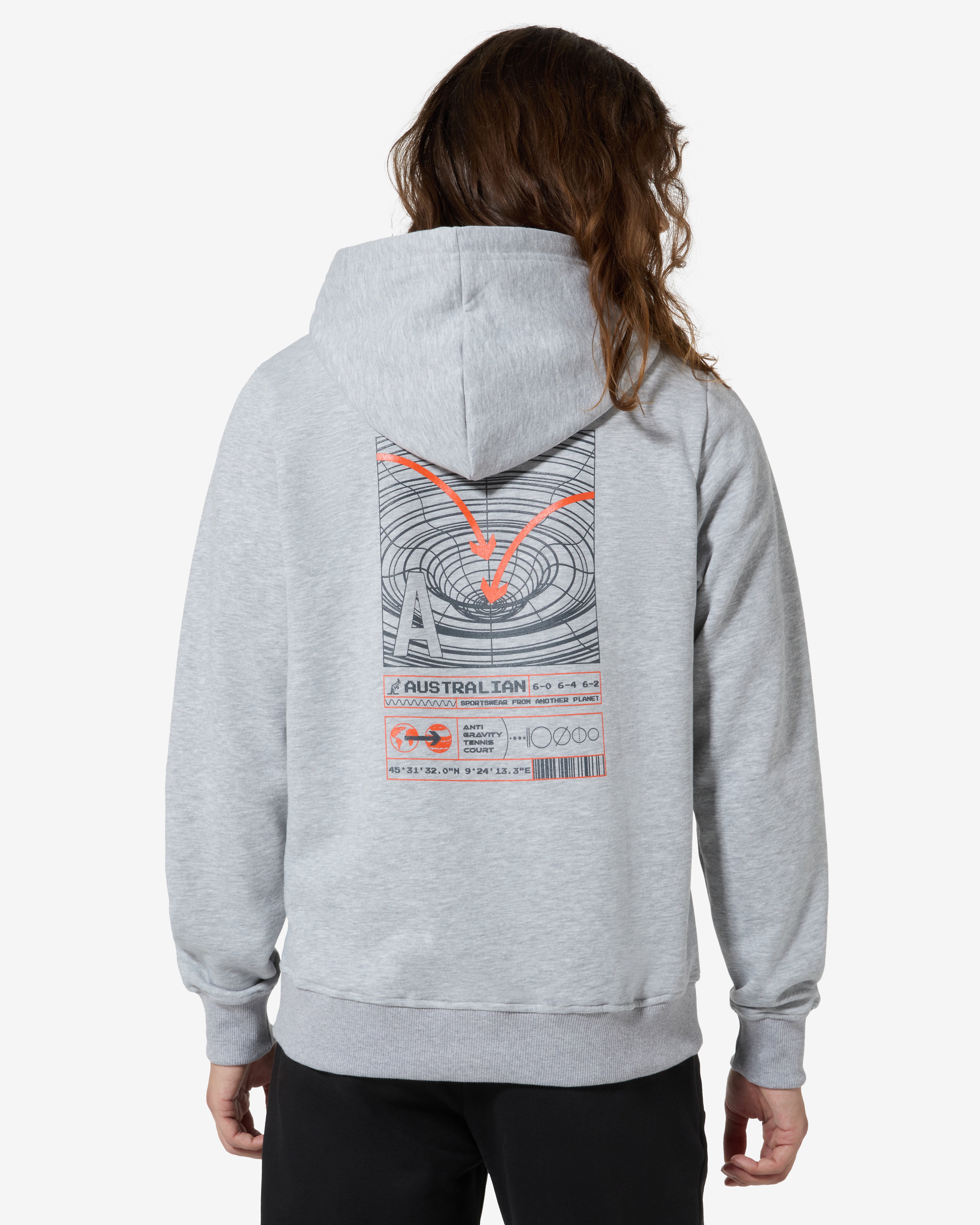 australian-anti-gravity-hoodie-felpa-cappuccio-grigio-melange image 3