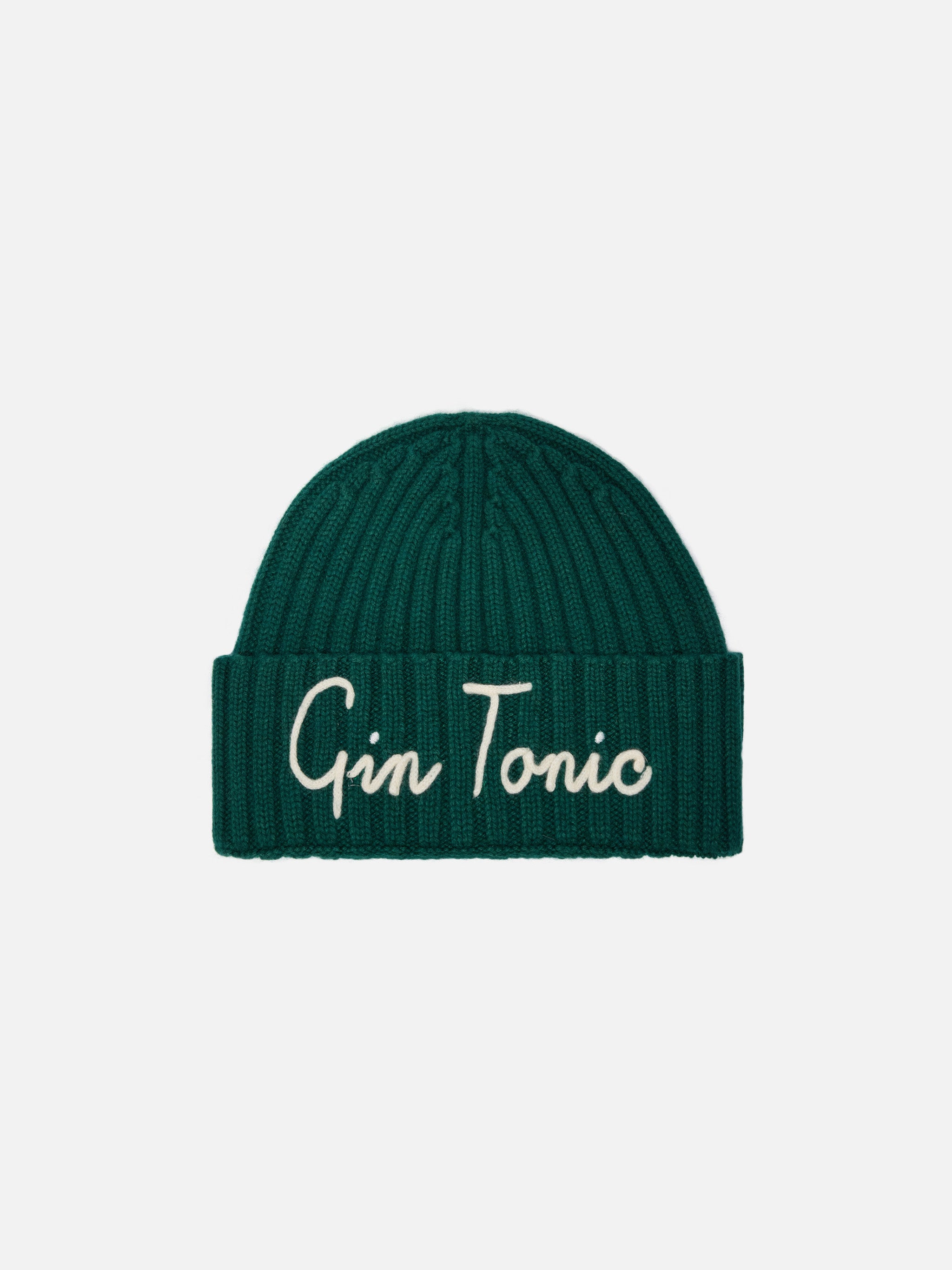 mc2-saint-barth-berretto-wengen-in-misto-cashmere-verde-inglese-con-ricamo-gin-t image 1