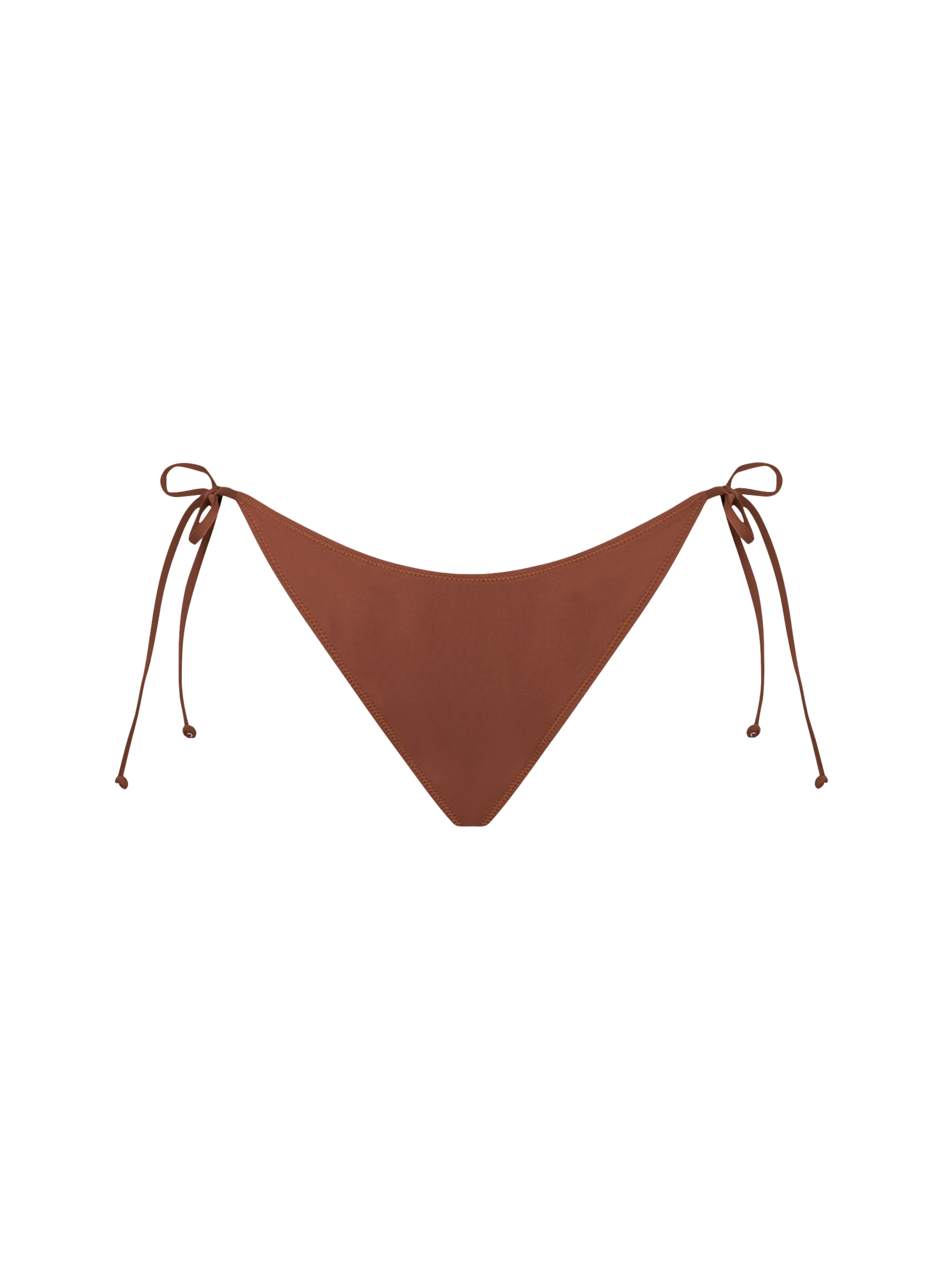 mc2-saint-barth-virgo-slip-mare-marrone-tinta-unita-con-laccetti image 1