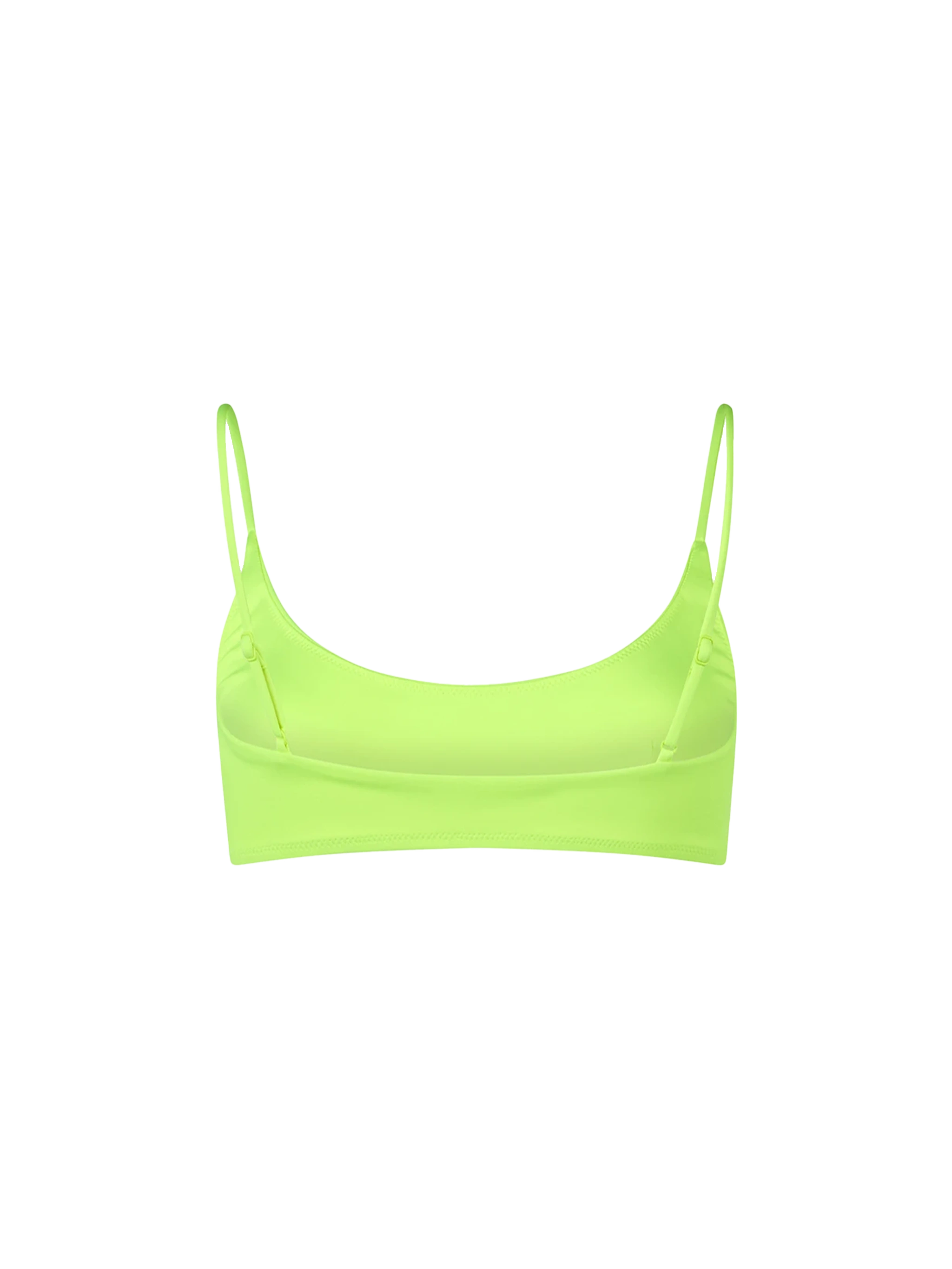 mc2-saint-barth-judy-bralette-top-bikini-giallo-fluo-tinta-unita image 2