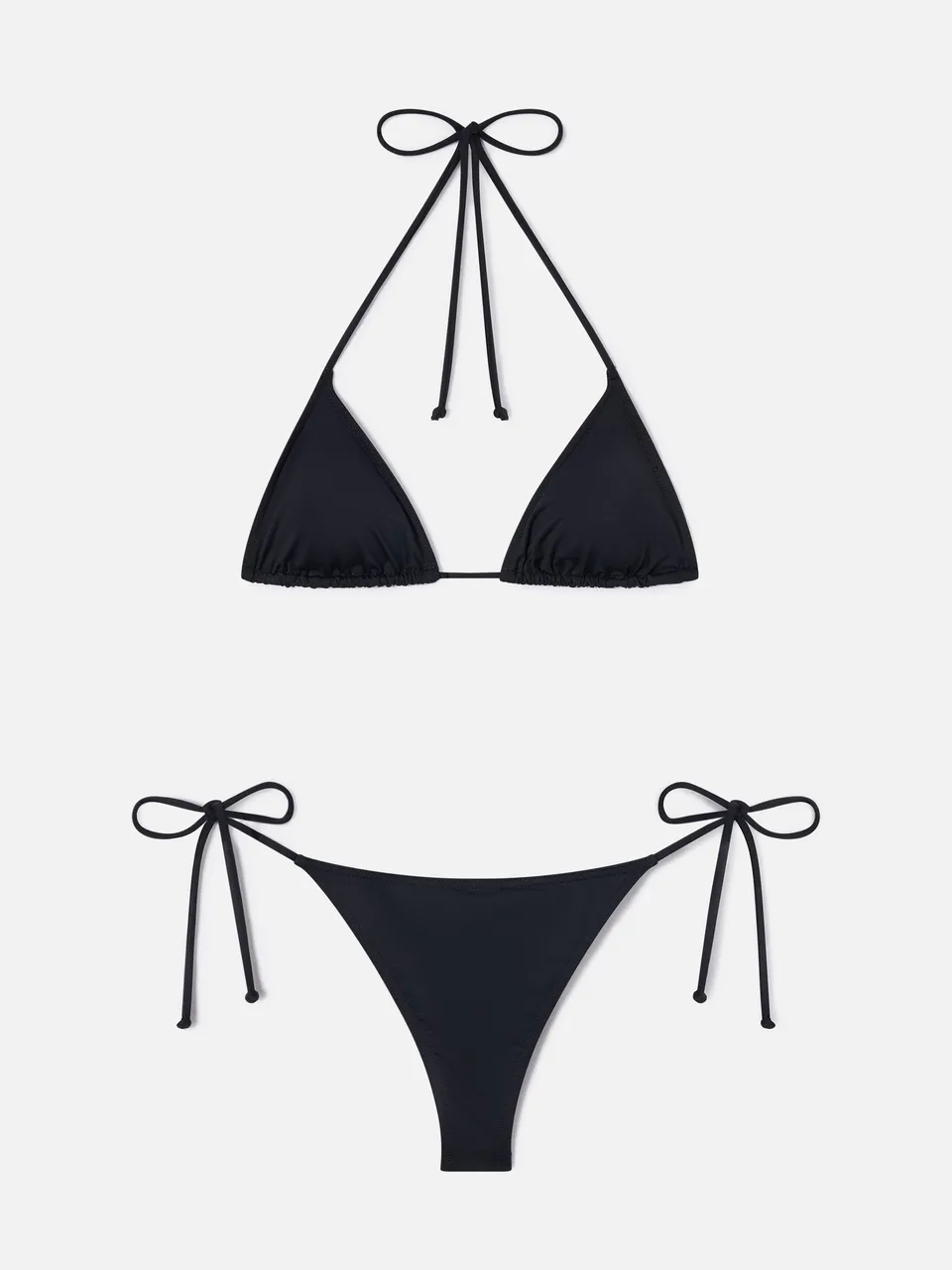 mc2-saint-barth-bikini-leah-marielle-donna-triangolo-nero-con-laccetti image 1