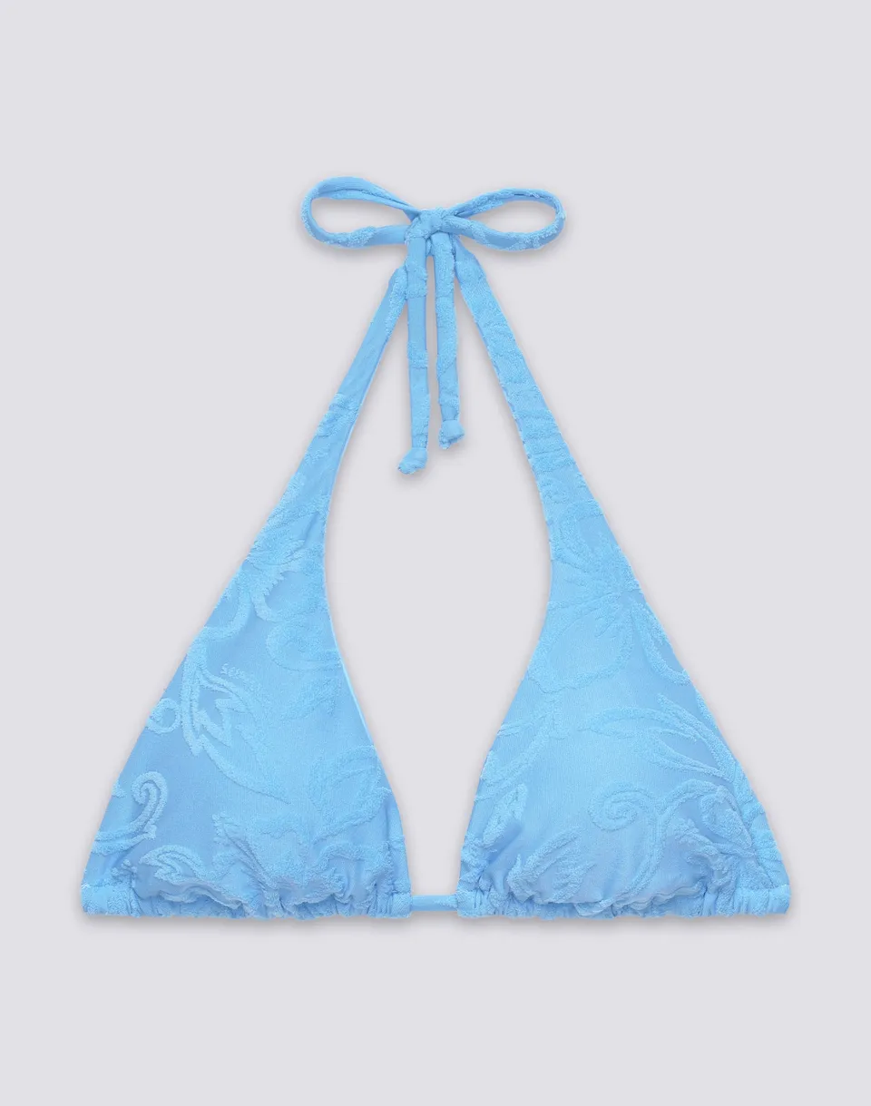 sundek-hila-bikini-top-triangolo-americano-spugna-jacquard-floreale image 1