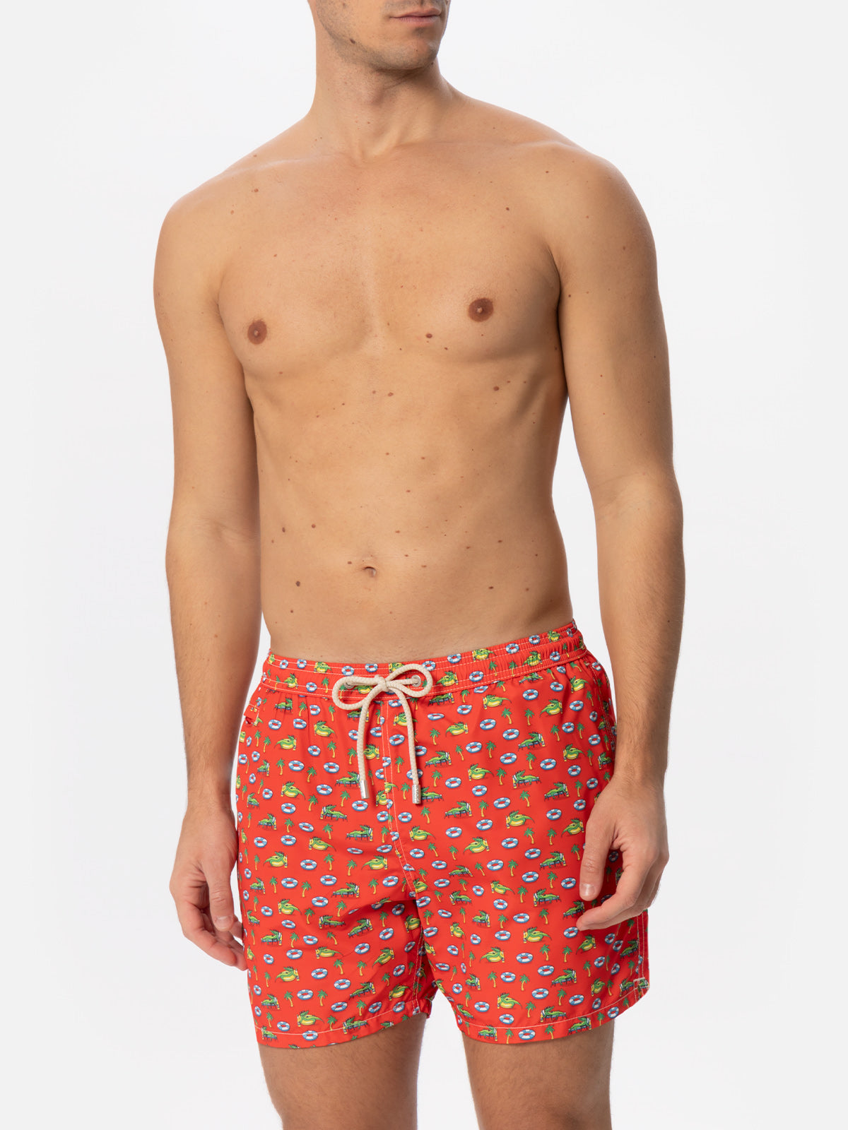 mc2-saint-barth-lighting-micro-costume-mare-uomo-coccodrilli-rosso image 3