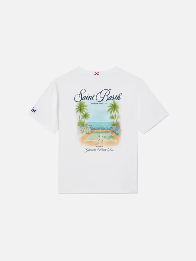 mc2-saint-barth-portland-jr-t-shirt-bambino-bianca-caribbean-tennis-cup image 1