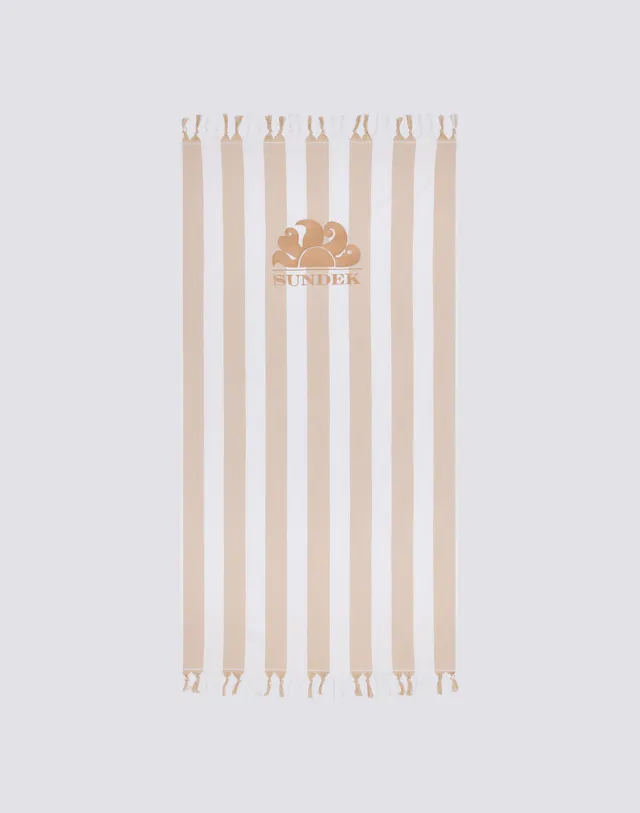 sundek-am321atc1000-telo-mare-fouta-jacquard-rigato-100x170-cm-con-maxi-logo image 1