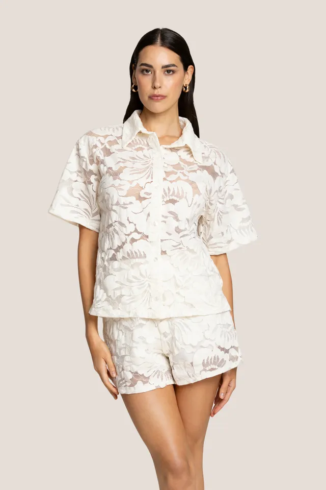 4giveness-blossom-lace-camicia-donna-manica-corta-in-pizzo image 1