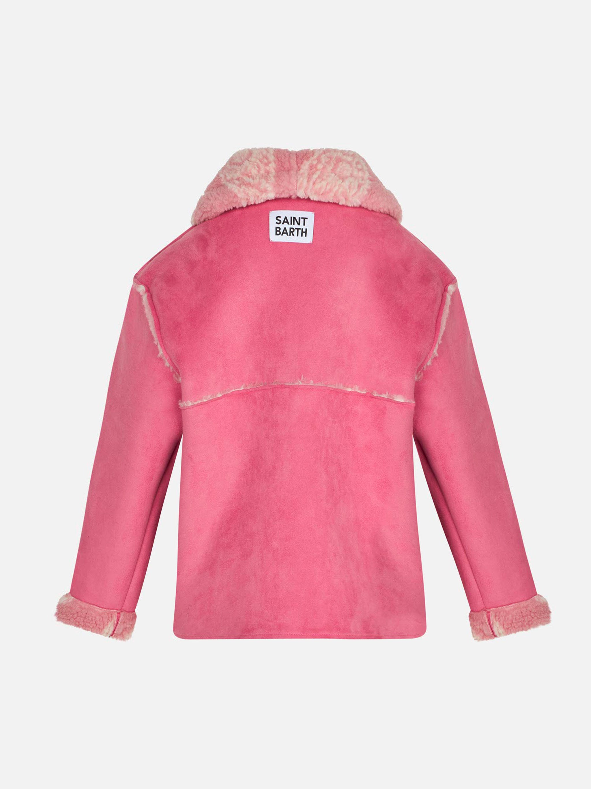 mc2-saint-barth-giubbotto-da-bambina-in-shearling-con-stampa-paisley image 2