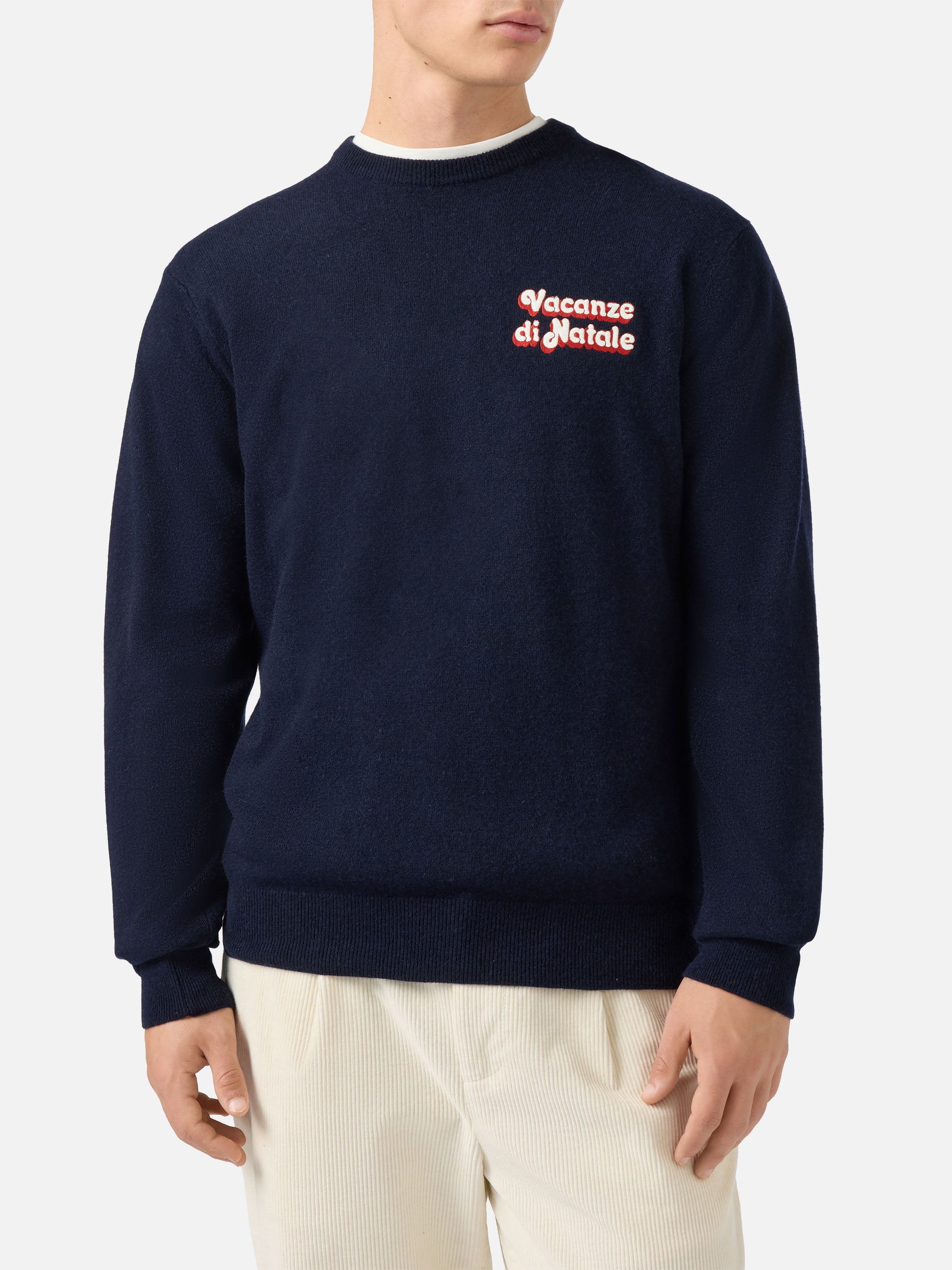 mc2-saint-barth-heron-light-her0024-maglione-girocollo-uomo-blu-vacanze-di-natal image 2