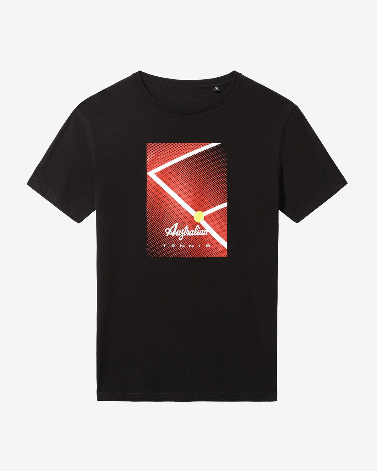 australian-court-t-shirt-tennis-in-cotone-nero-teuts0064 image 4