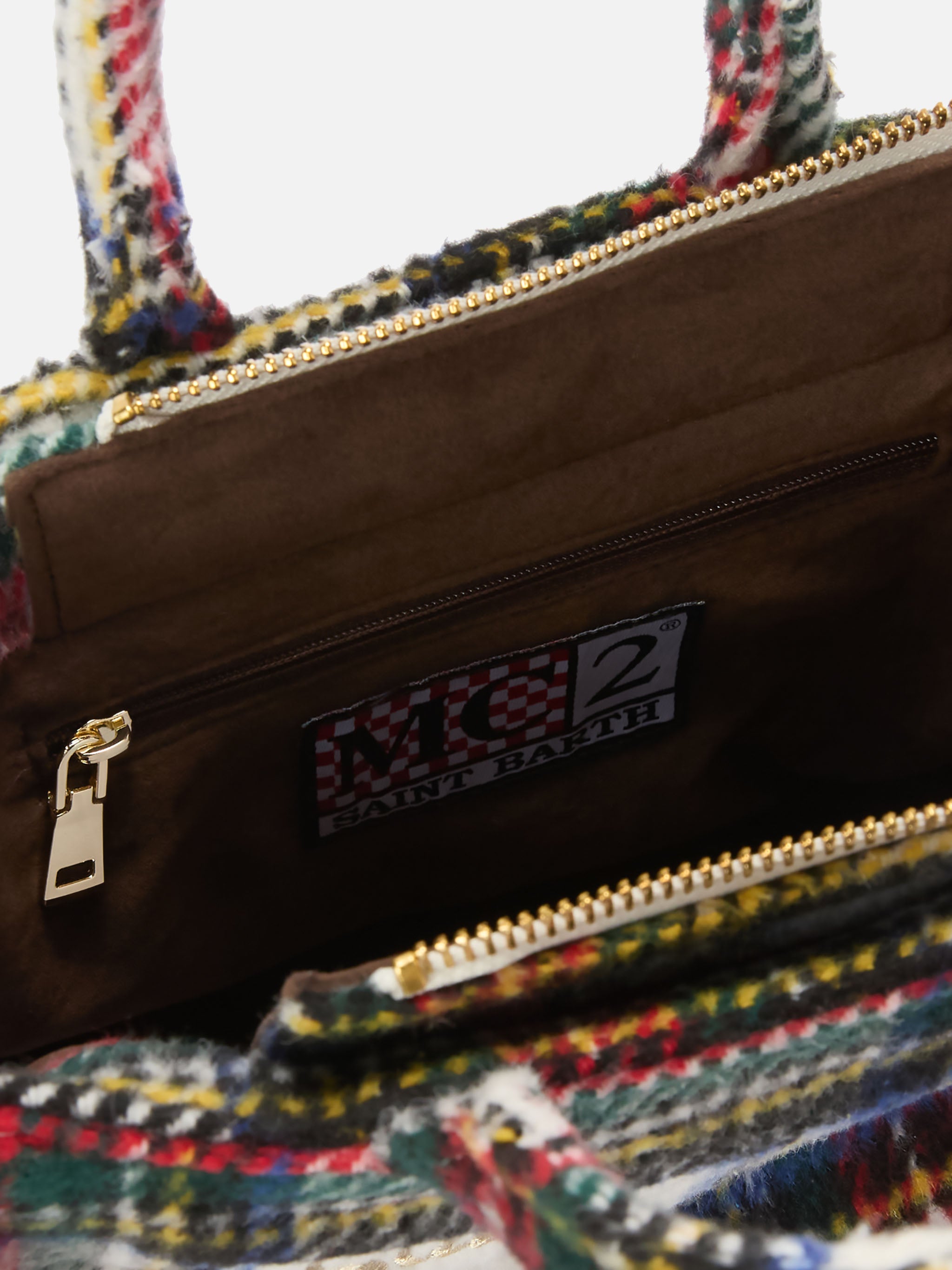 mc2-saint-barth-borsa-vanity-mini-wool-tartan-multicolore-con-tracolla image 5