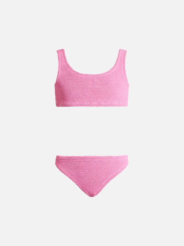 mc2-saint-barth-baker-bikini-a-triangolo-crinkle-rosa-da-bambina image 1
