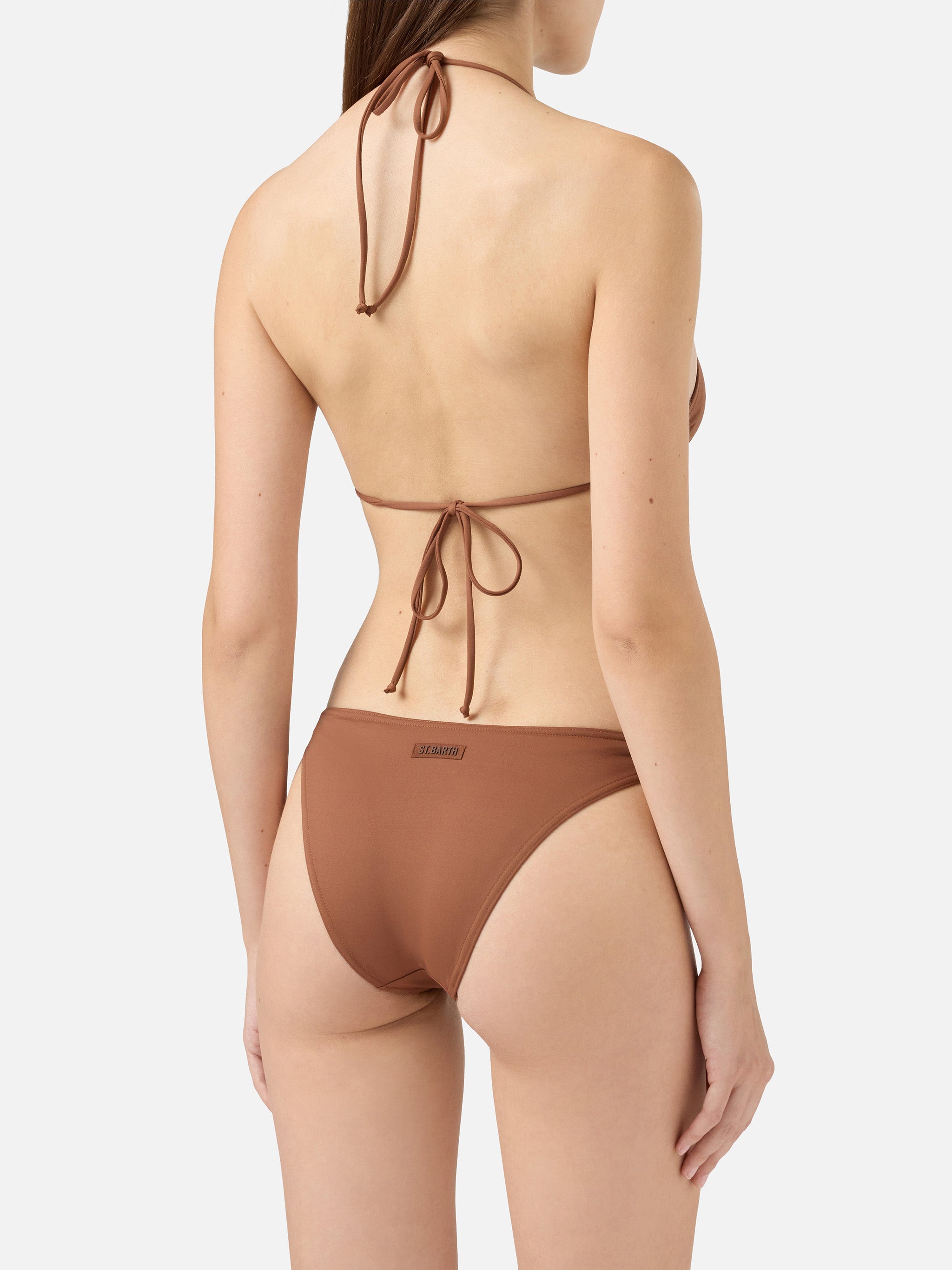 mc2-saint-barth-leah-lido-bikini-triangolo-marrone-con-slip-classico image 4