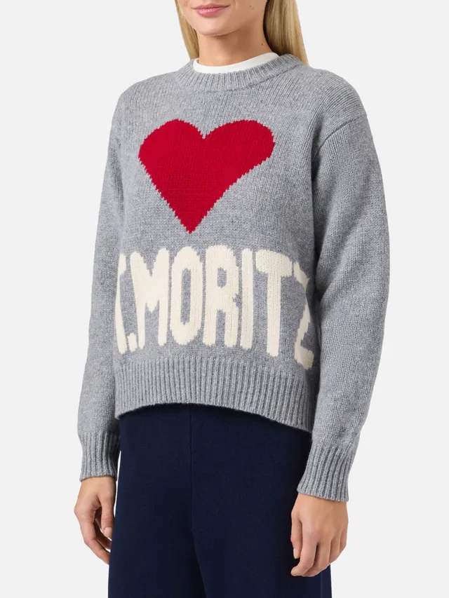 mc2-saint-barth-kyla-maglione-in-lana-grigio-con-jacquard-st-moritz image 1