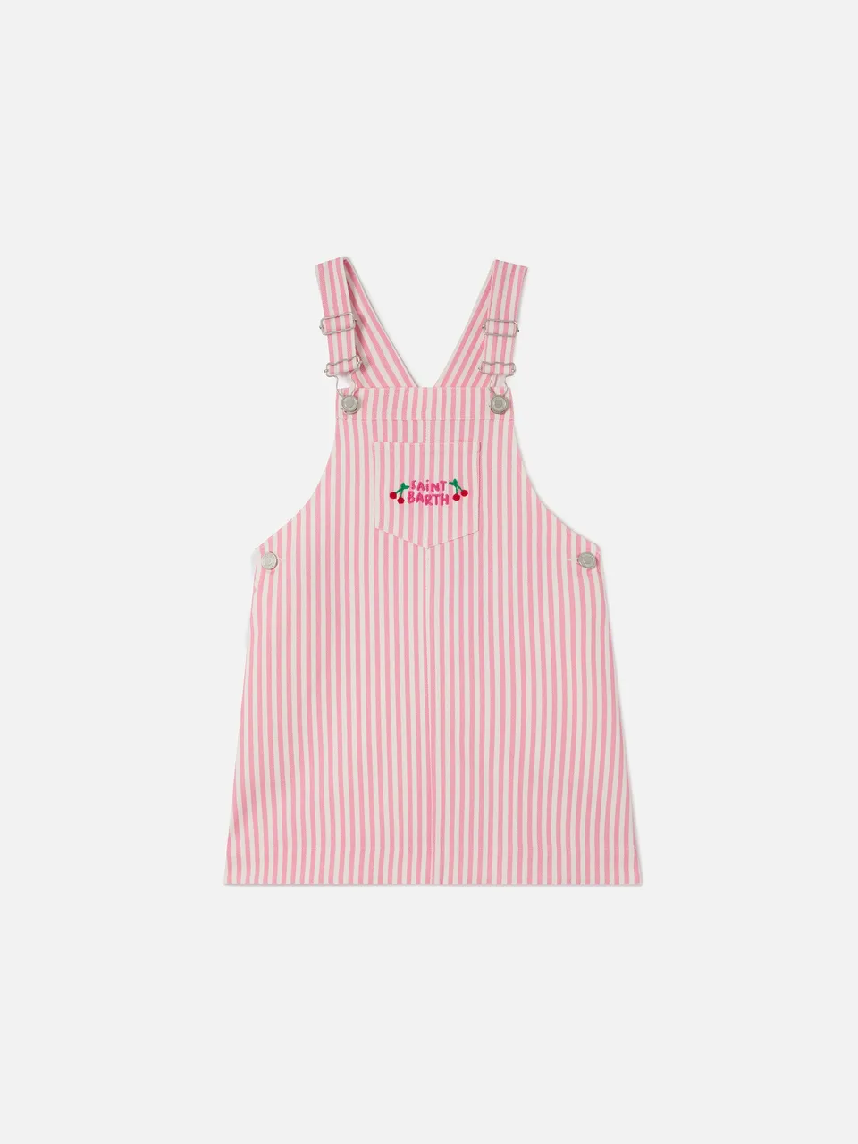 mc2-saint-barth-tecla-jr-vestito-salopette-bambina-denim-rigato-rosa image 1