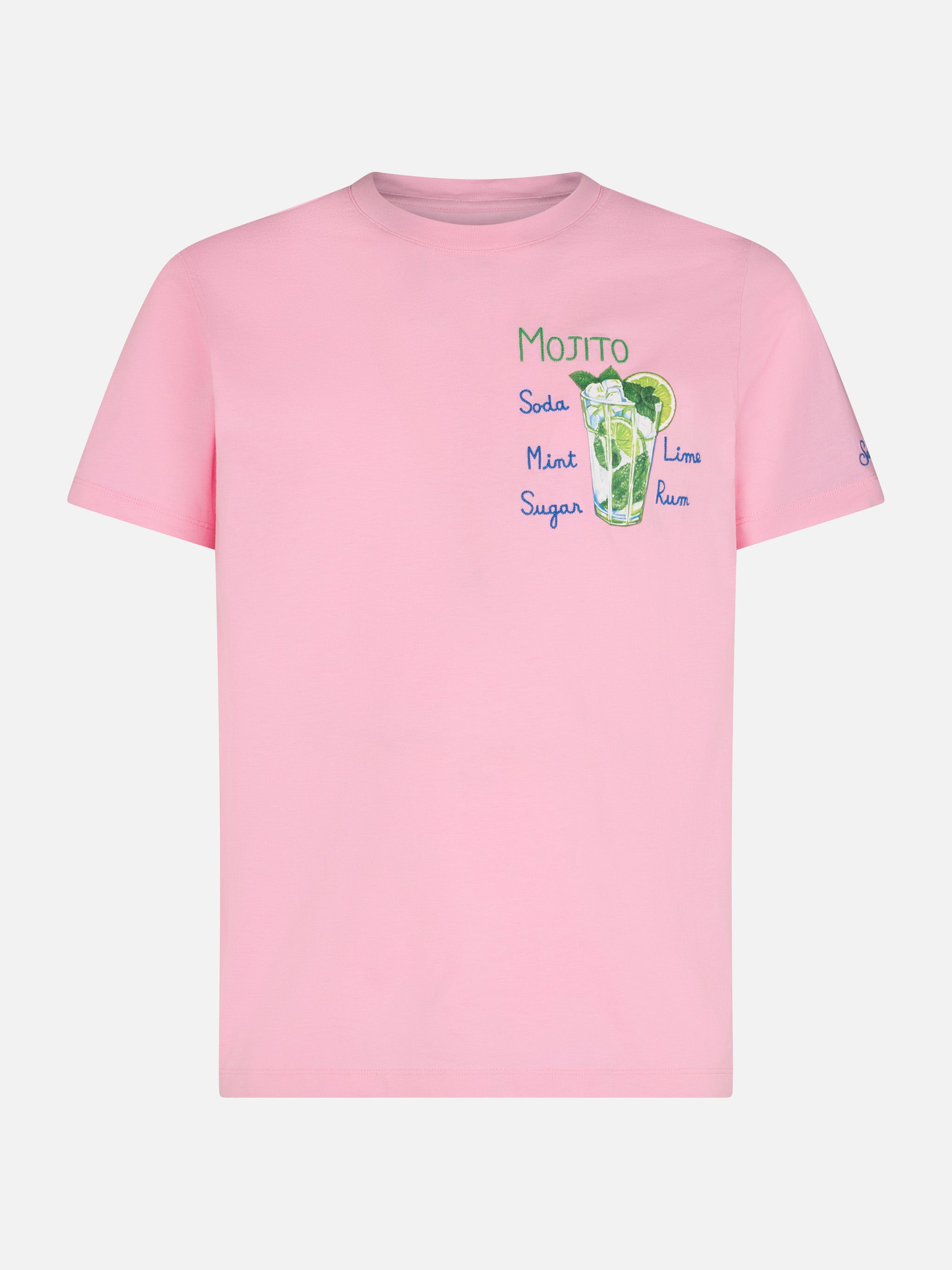 t-shirt-uomo-mc2-saint-barth-con-stampa-mojito-in-cotone-rosa image 5