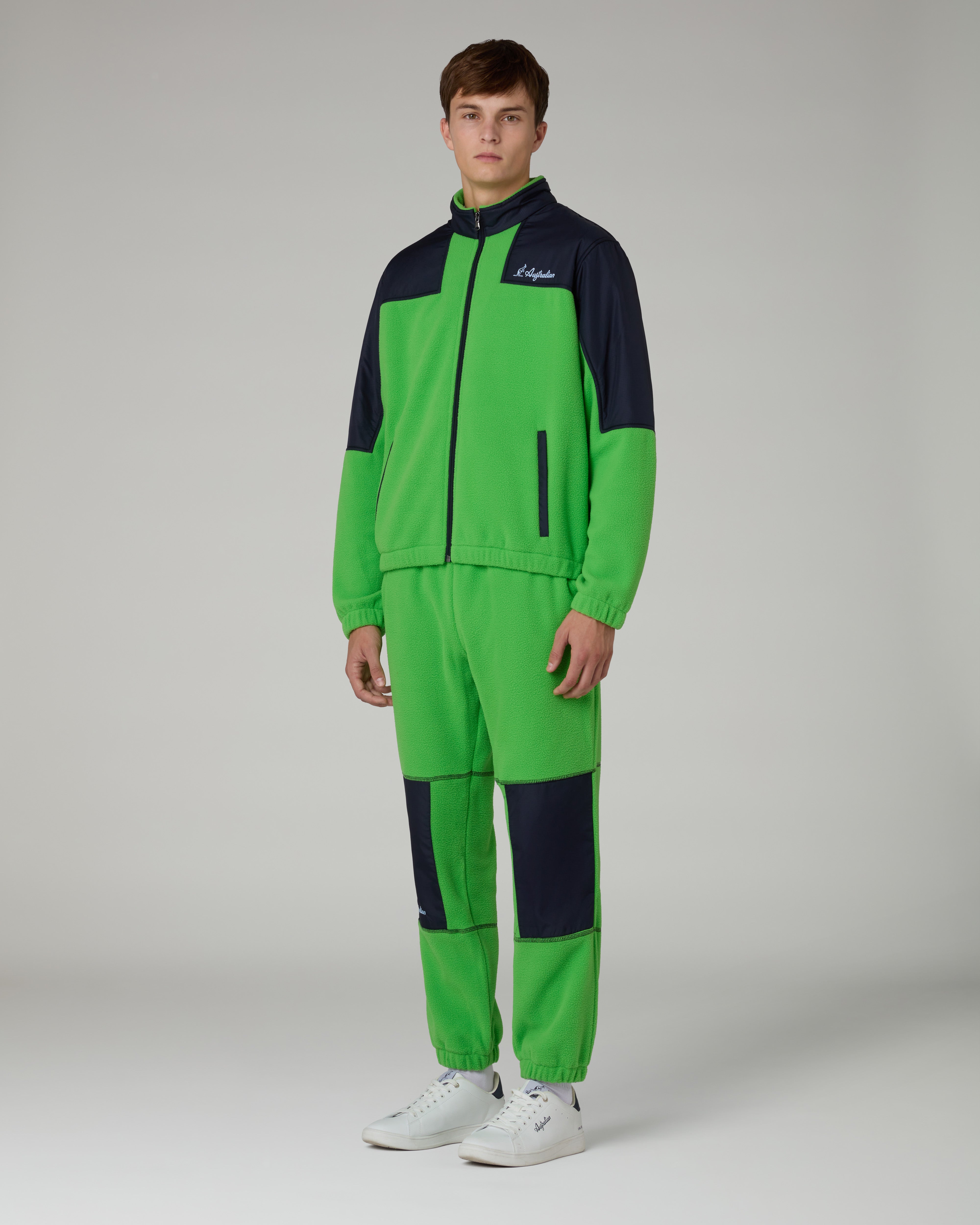 australian-color-block-tuta-in-pile-made-in-italy image 1