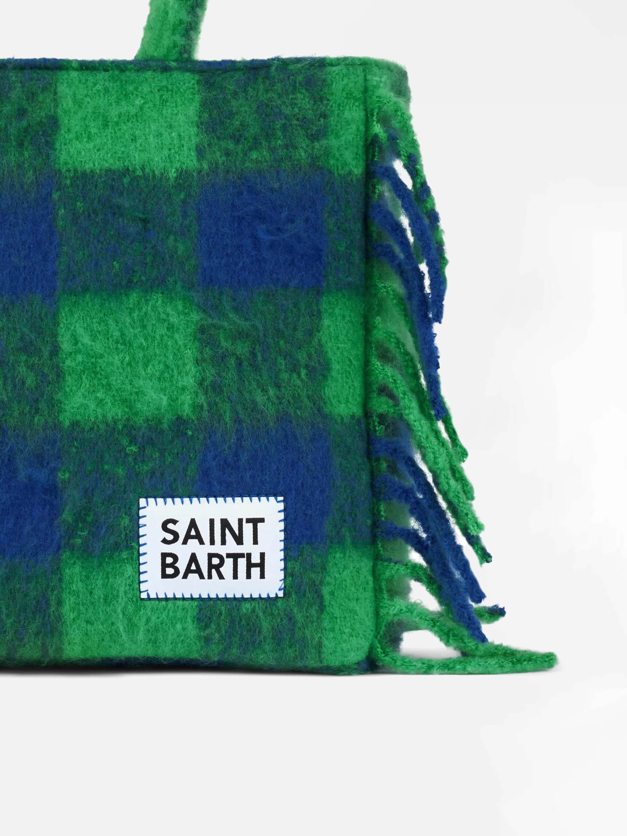 mc2-saint-barth-vanity-borsa-a-spalla-blanket-check-verde-e-blu-38x32x12-cm image 2