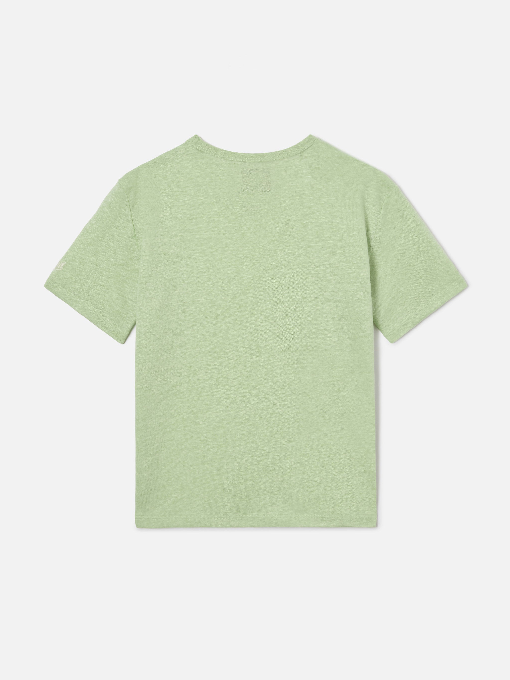 mc2-saint-barth-t-shirt-alex-bambino-in-puro-lino-verde-menta image 3